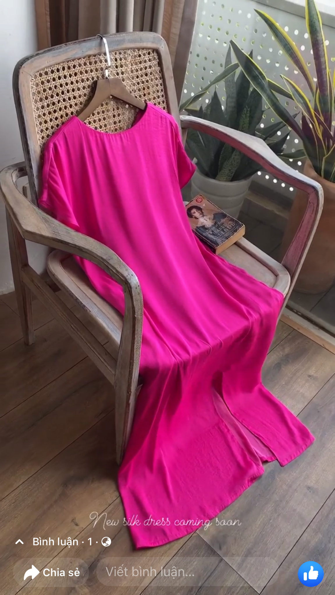 Mona Dress - Đầm Lụa Tay Chờm E33