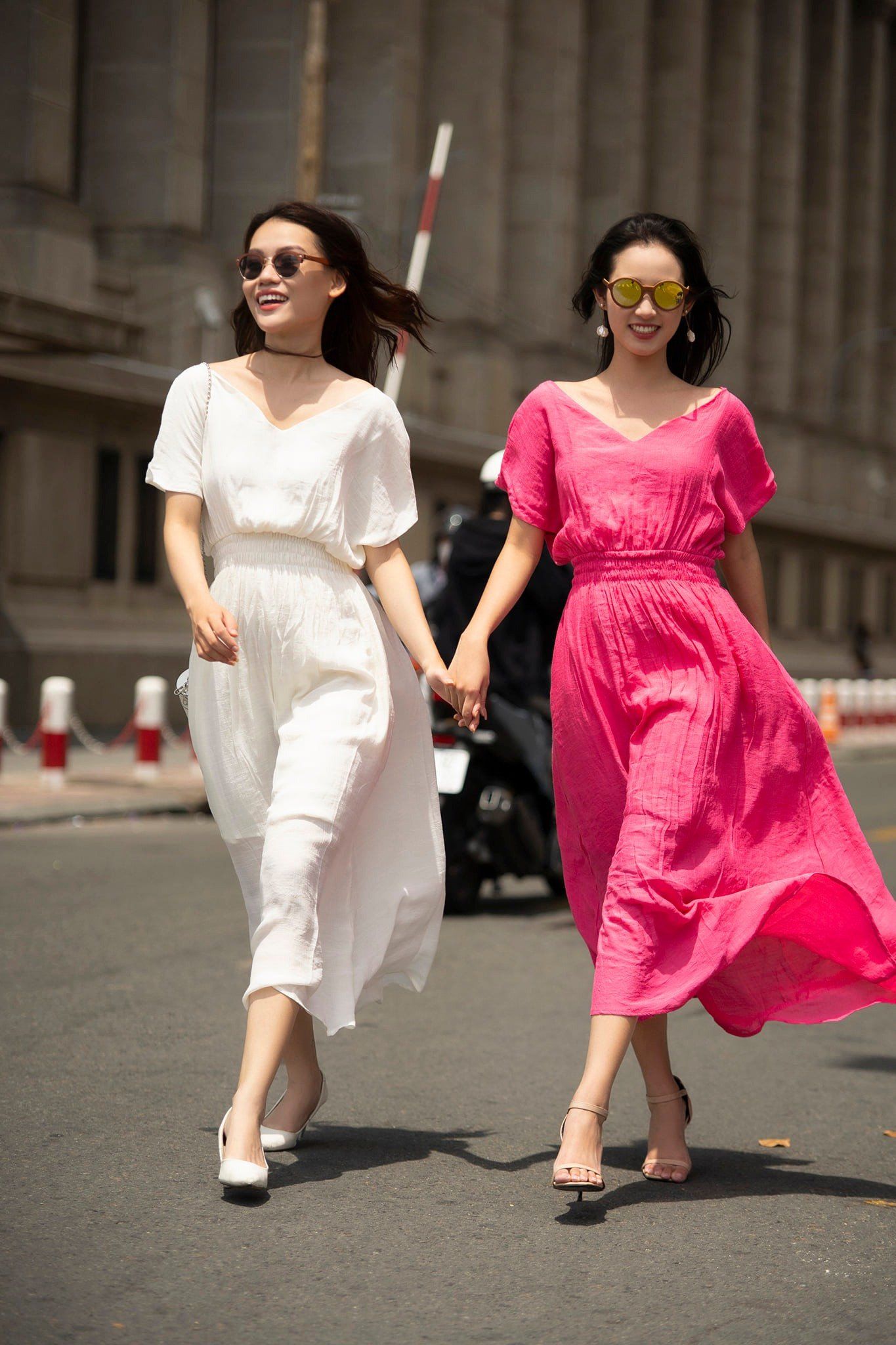 Laila Dress- Đầm maxi cánh dơi , nhấn eo PO01