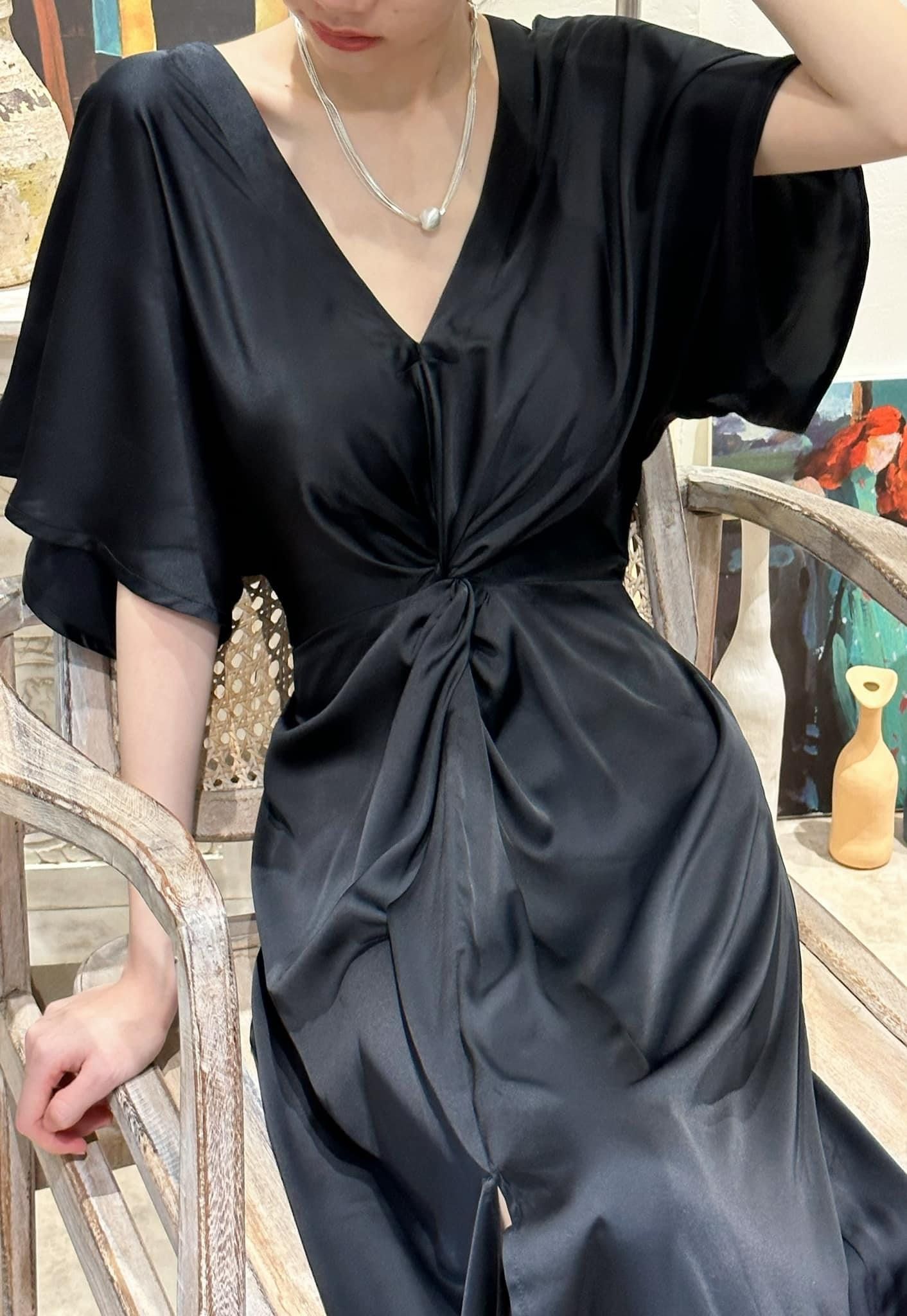 Amelie silk dress - Đầm Xoắn Eo Lụa L04