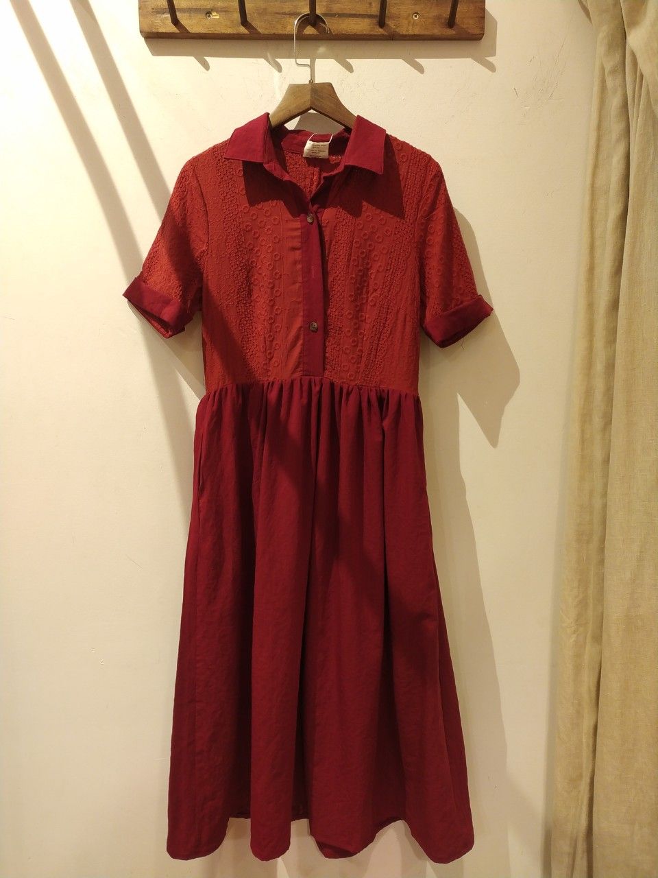 Faith Dress - Đầm ren phối cổ sơ mi D574