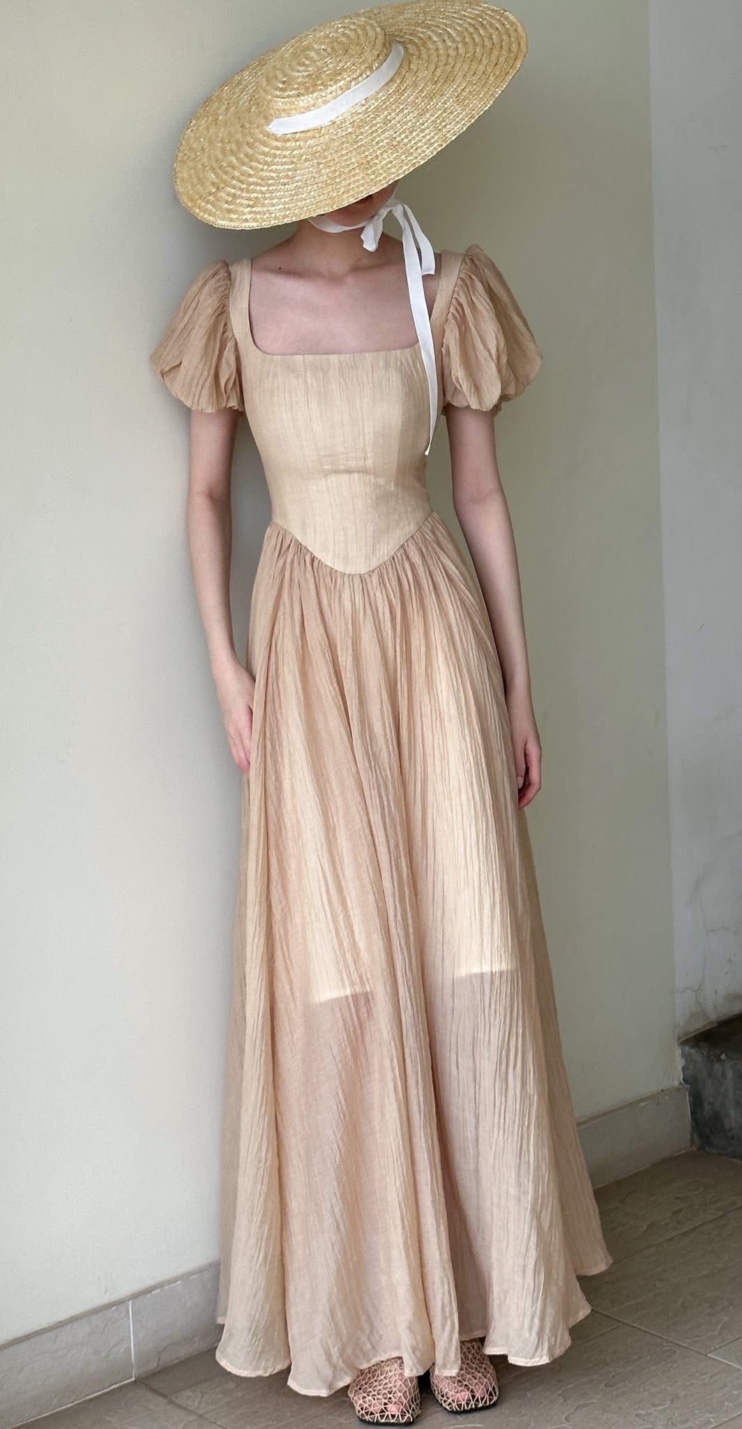 Josie Dress - Đầm Corset Tay Bồng D0131
