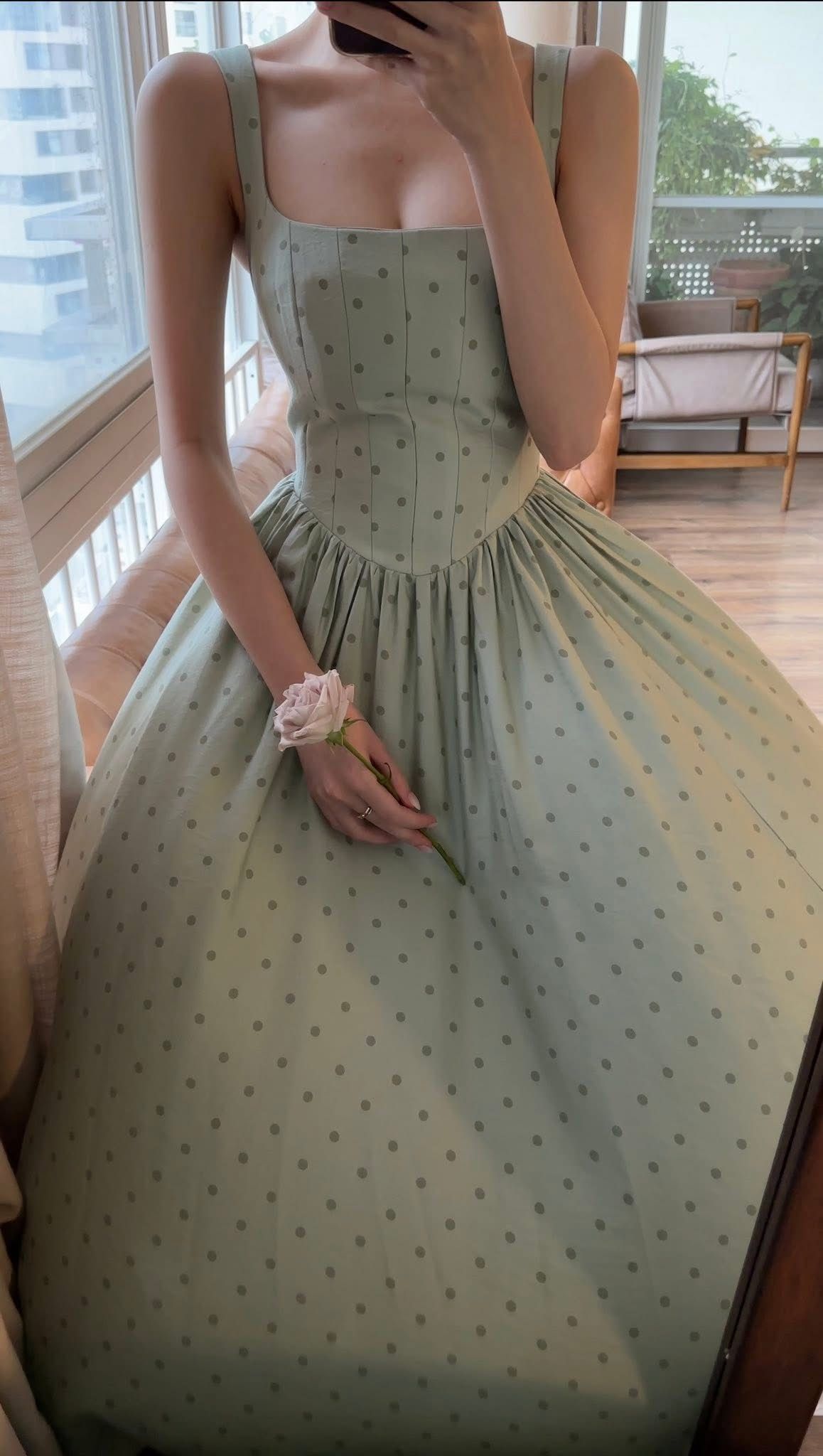 Elizabeth Dress - Đầm Corset Cổ Điển Hai Dây D0124