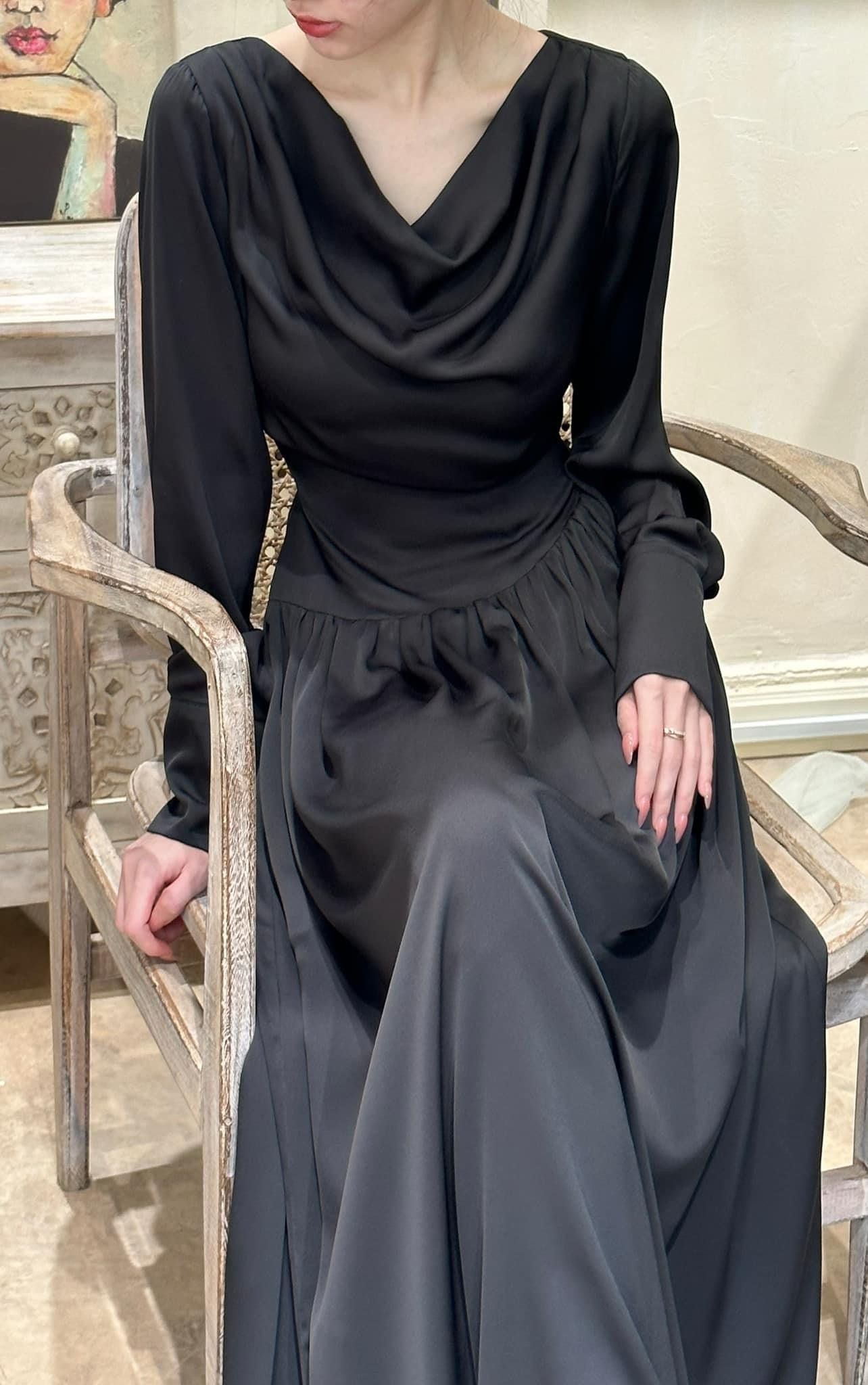 Giselle Dress - Đầm Lụa Tay Dài D1000