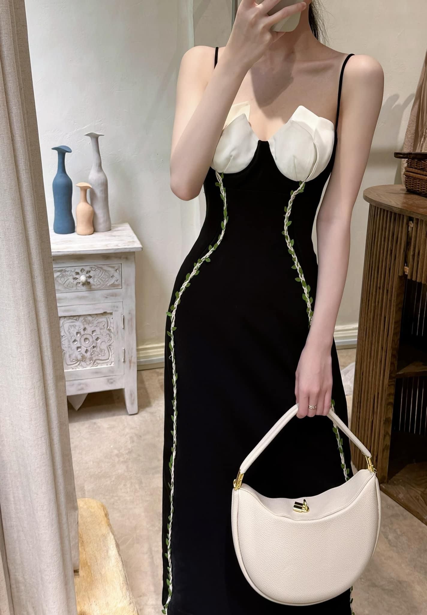 Lilian Dress - Đầm 2 dây hoa cúp ngực