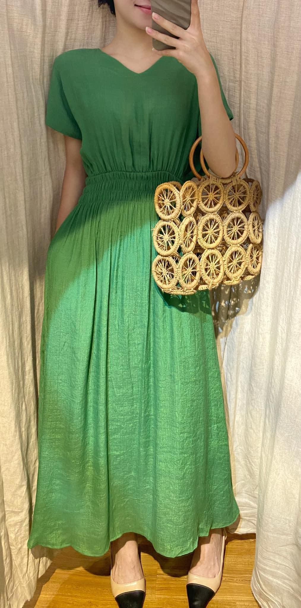 Laila Dress- Đầm maxi cánh dơi , nhấn eo PO01