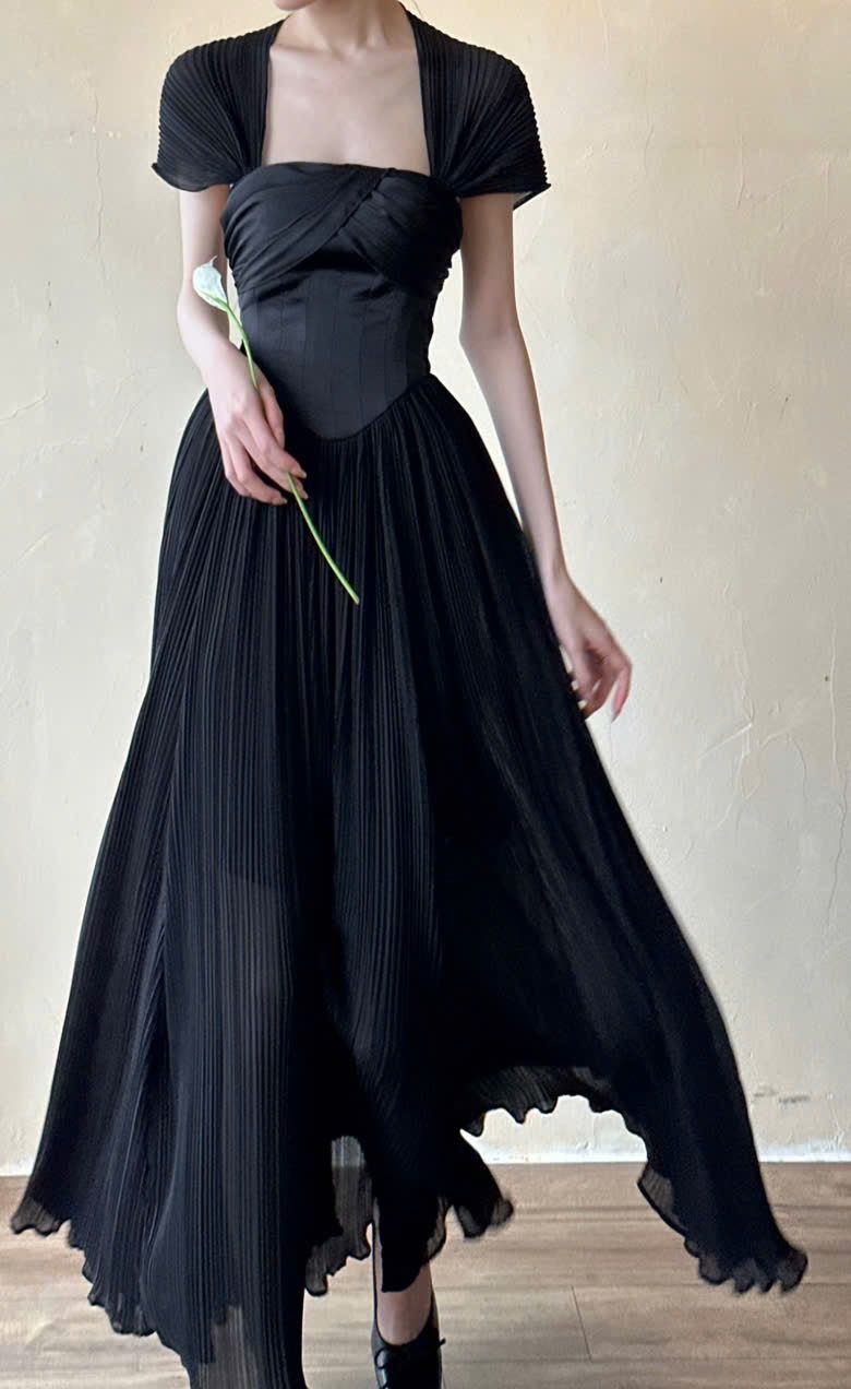 Alexandra Dress - Đầm Corset Tay Hến V20