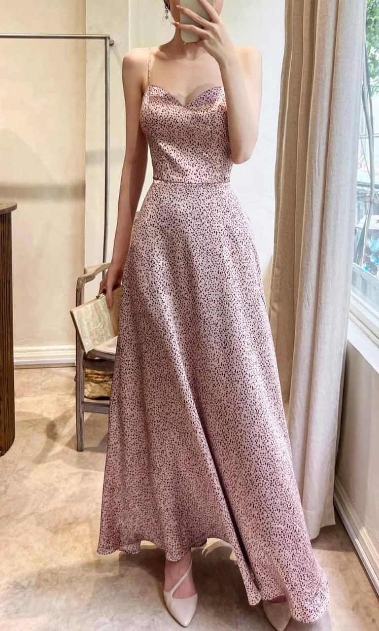 Isabela Dress - Đầm 2 Dây Cúp Ngực Hoạ Tiết