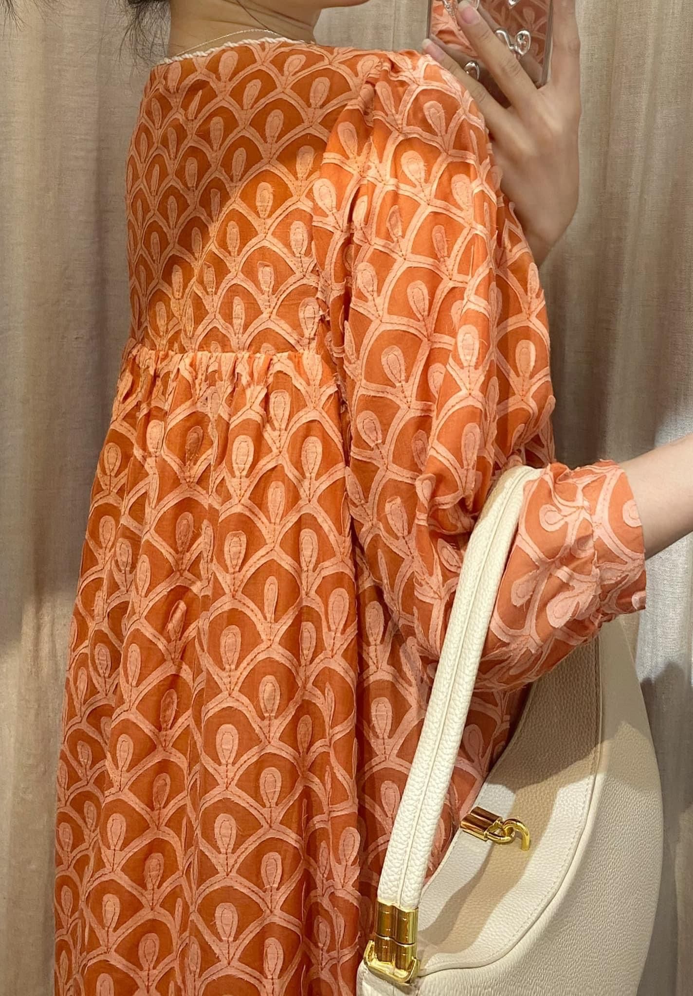 Lana Dress - Đầm suông , tay lửng cột dây D737