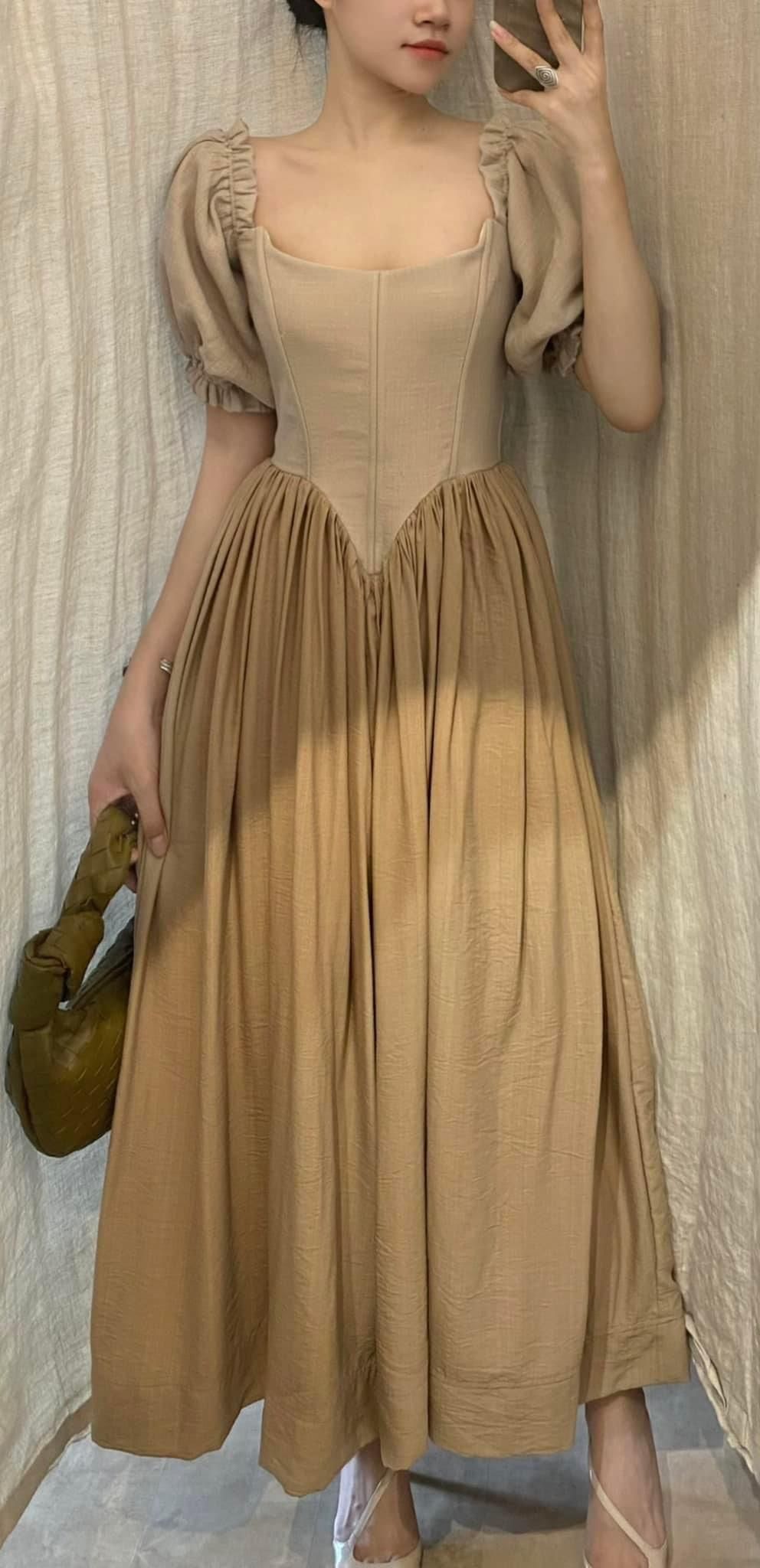 Alexandra Dress - Đầm cúp ngực tay ngắn