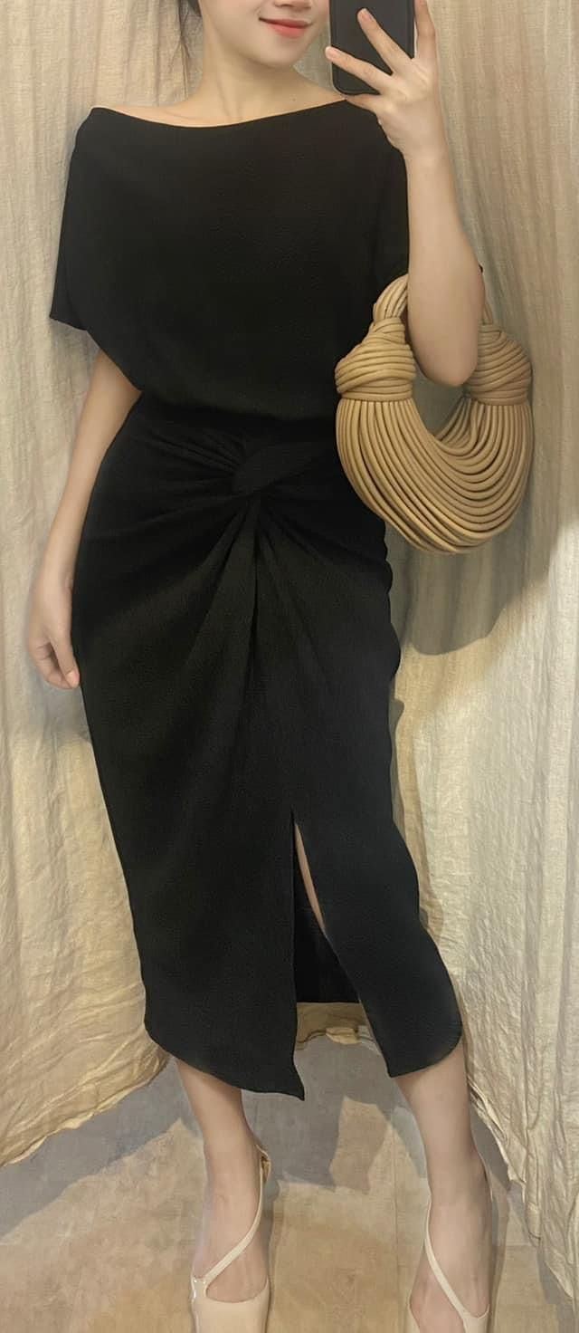 Mary Set - Set Áo Và Chân Váy Xoắn Eo L03