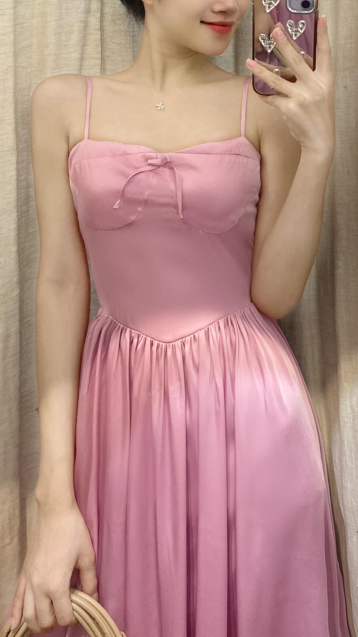 Elara Dress - Đầm Midi 2 Dây Cúp Ngực
