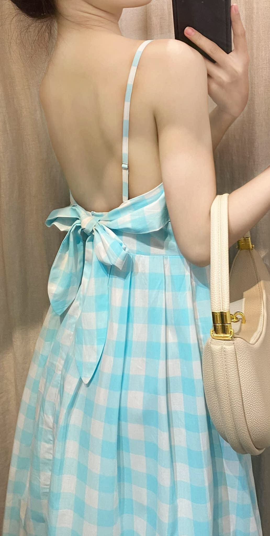Ellen Dress - Đầm maxi 2 dây , cột nơ sau lưng D741