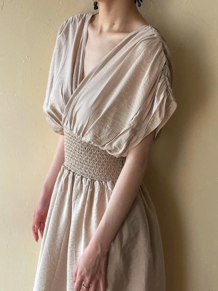 Helen Dress - Đầm Cánh Dơi Nhún Eo D971
