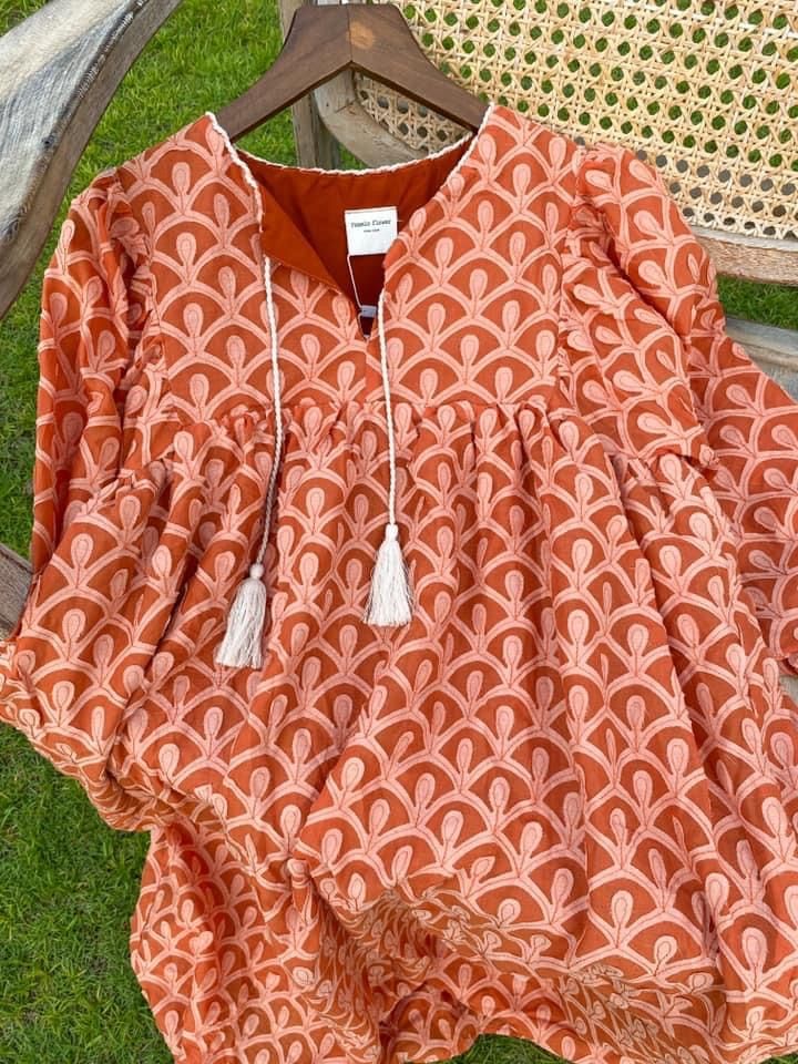 Lana Dress - Đầm suông , tay lửng cột dây D737