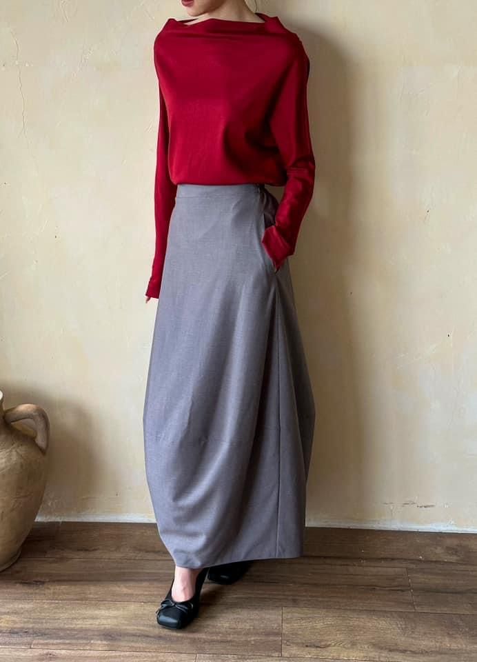 Airy Top - Áo Cổ Thuyền Tay Dài D1009