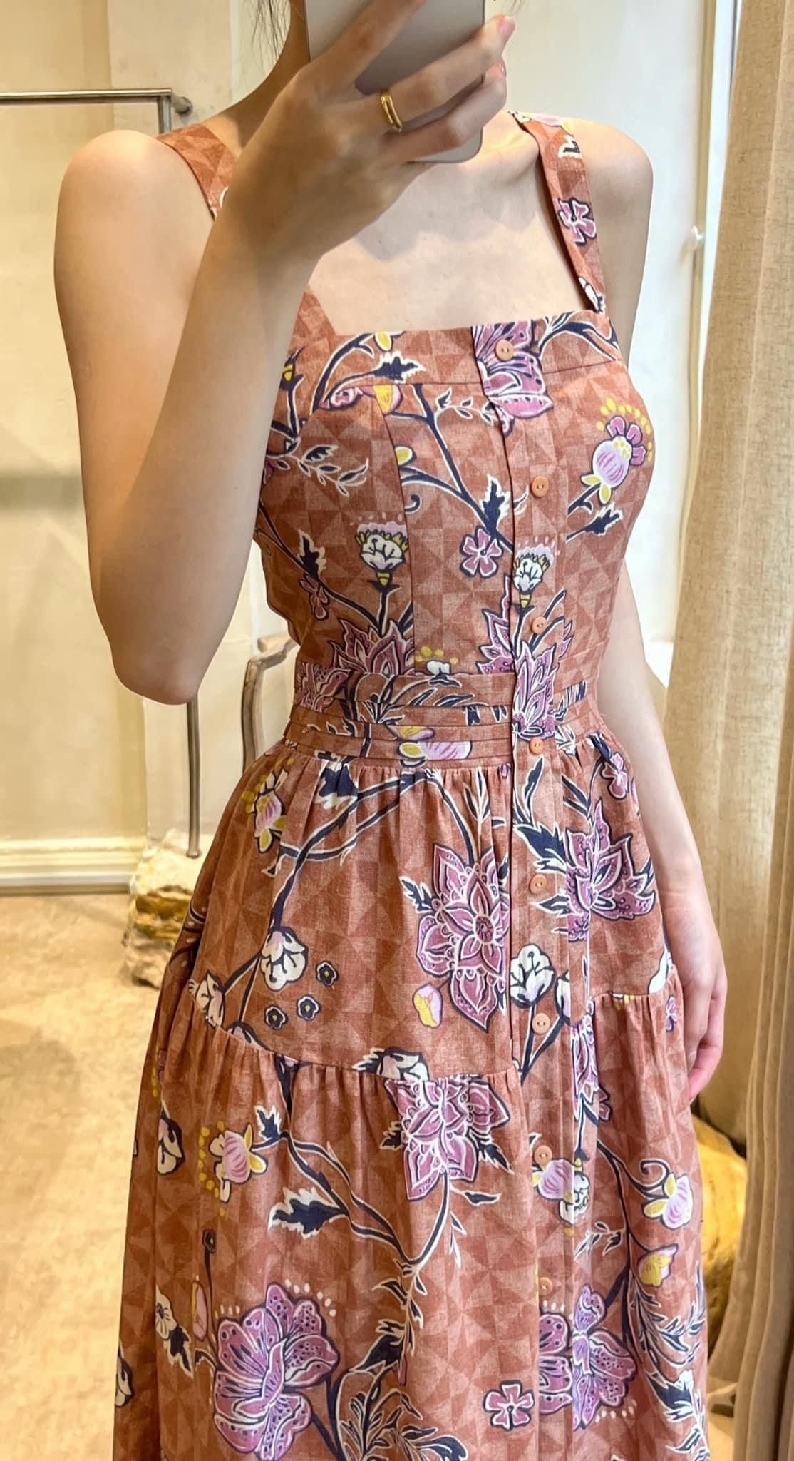 Floris Dress - Đầm Linen 2 Dây L43