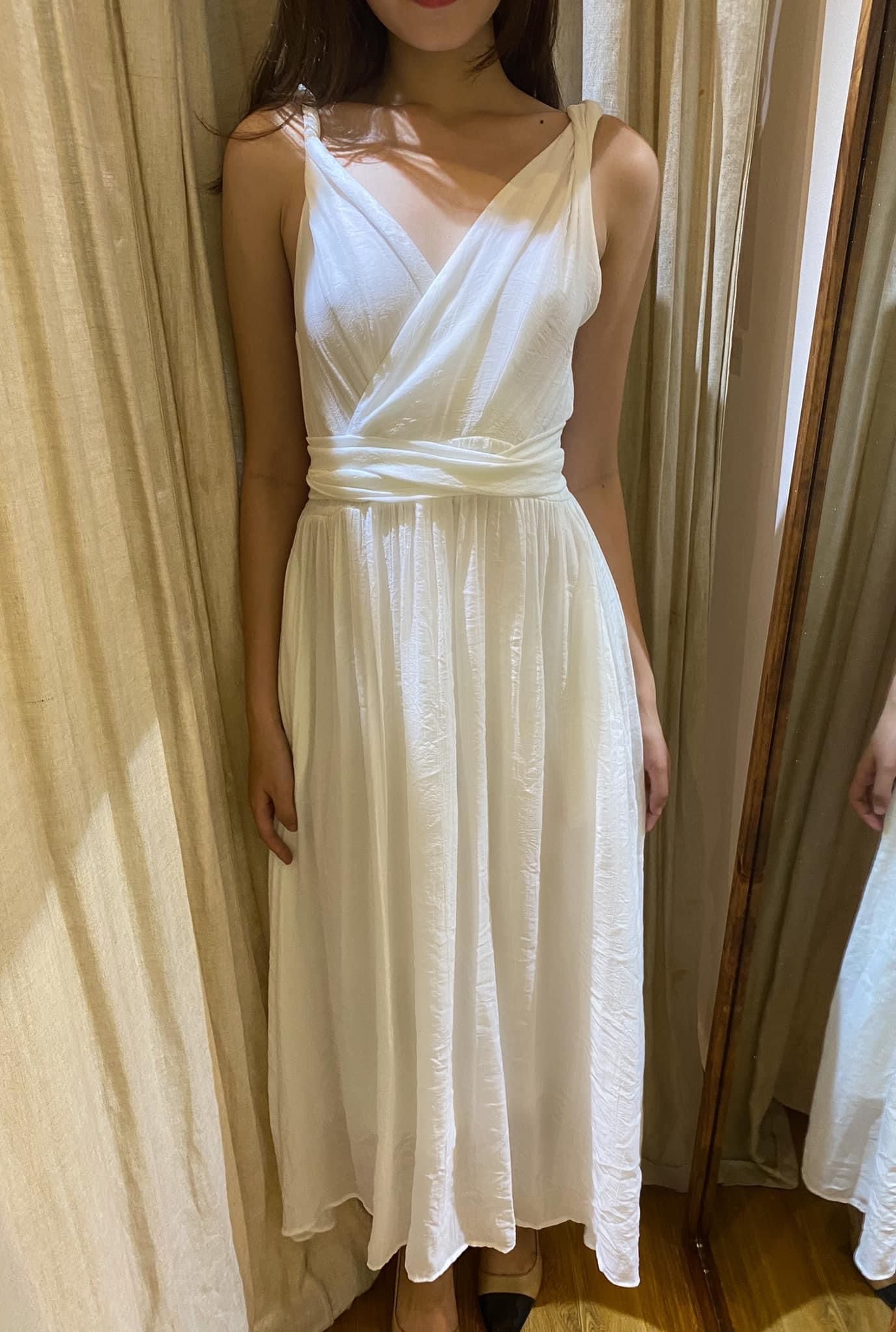 Nala Dress - Đầm 2 dây cổ tim thắt nơ eo E29