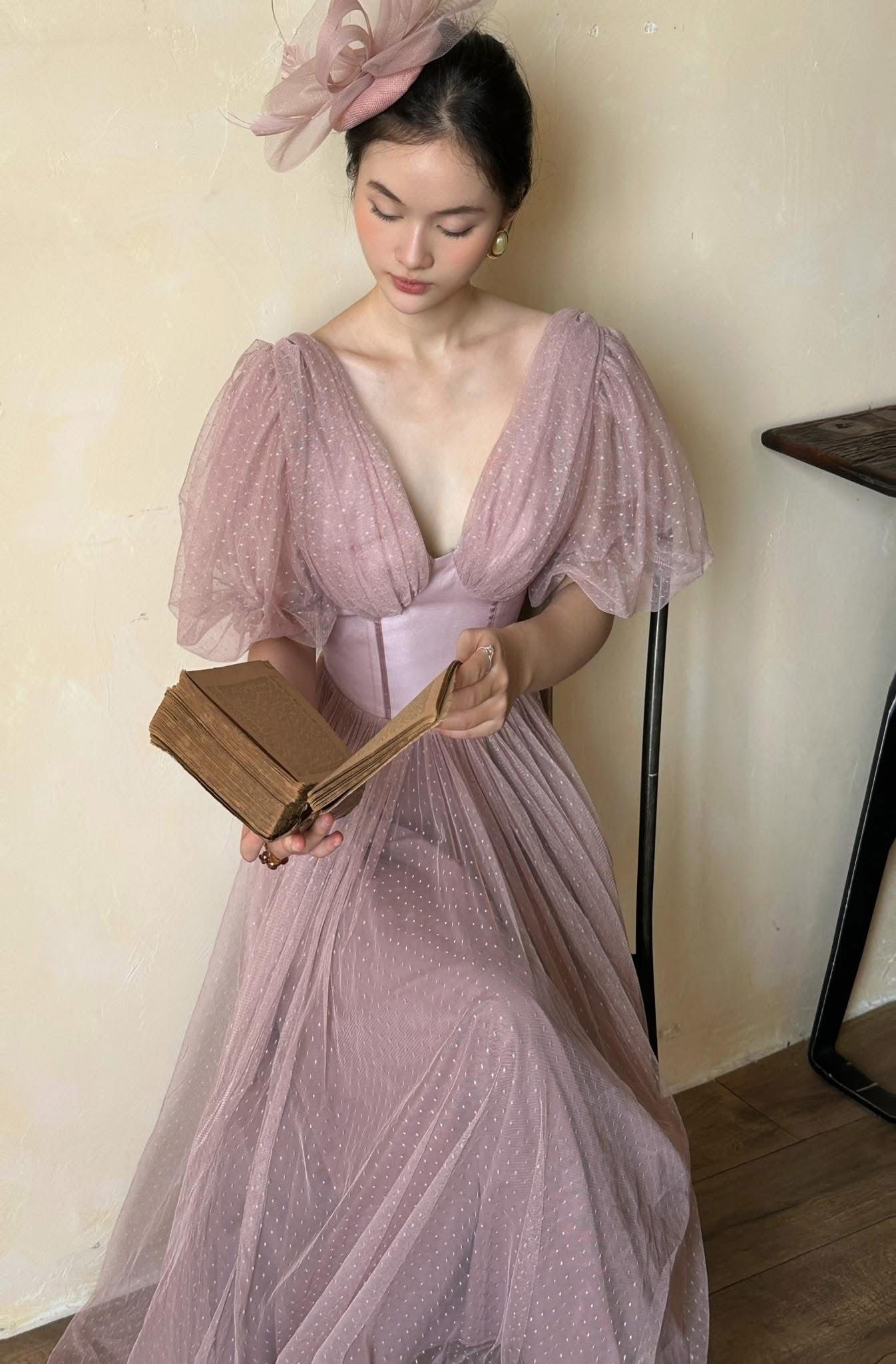 Jionni Dress - Đầm Corset Tay Bồng D0139