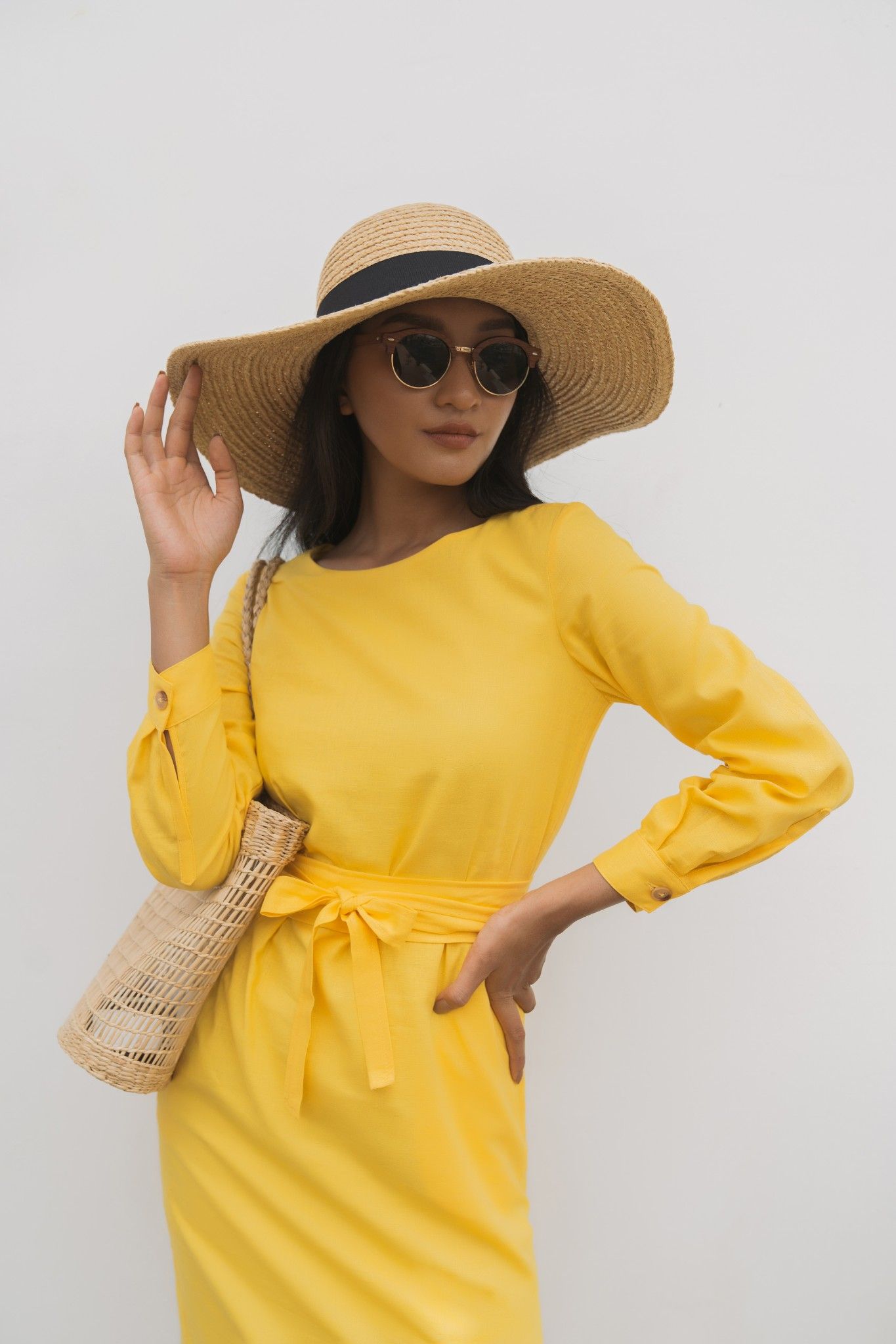 Emory Dress - Đầm linen suông D413 -> D418