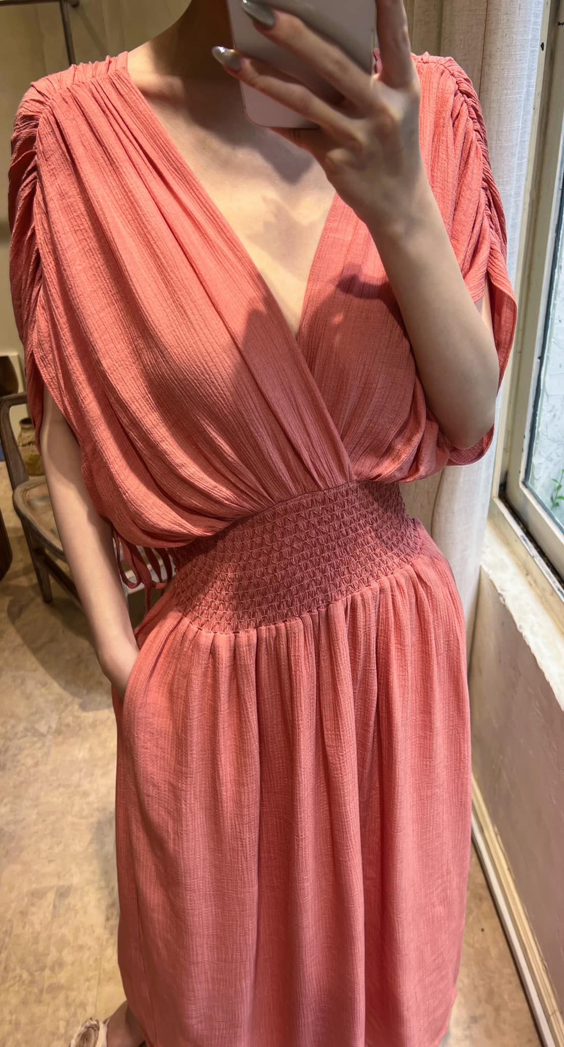 Helen Dress - Đầm Cánh Dơi Nhún Eo D971