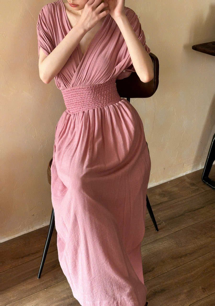 Helen Dress - Đầm Cánh Dơi Nhún Eo D971