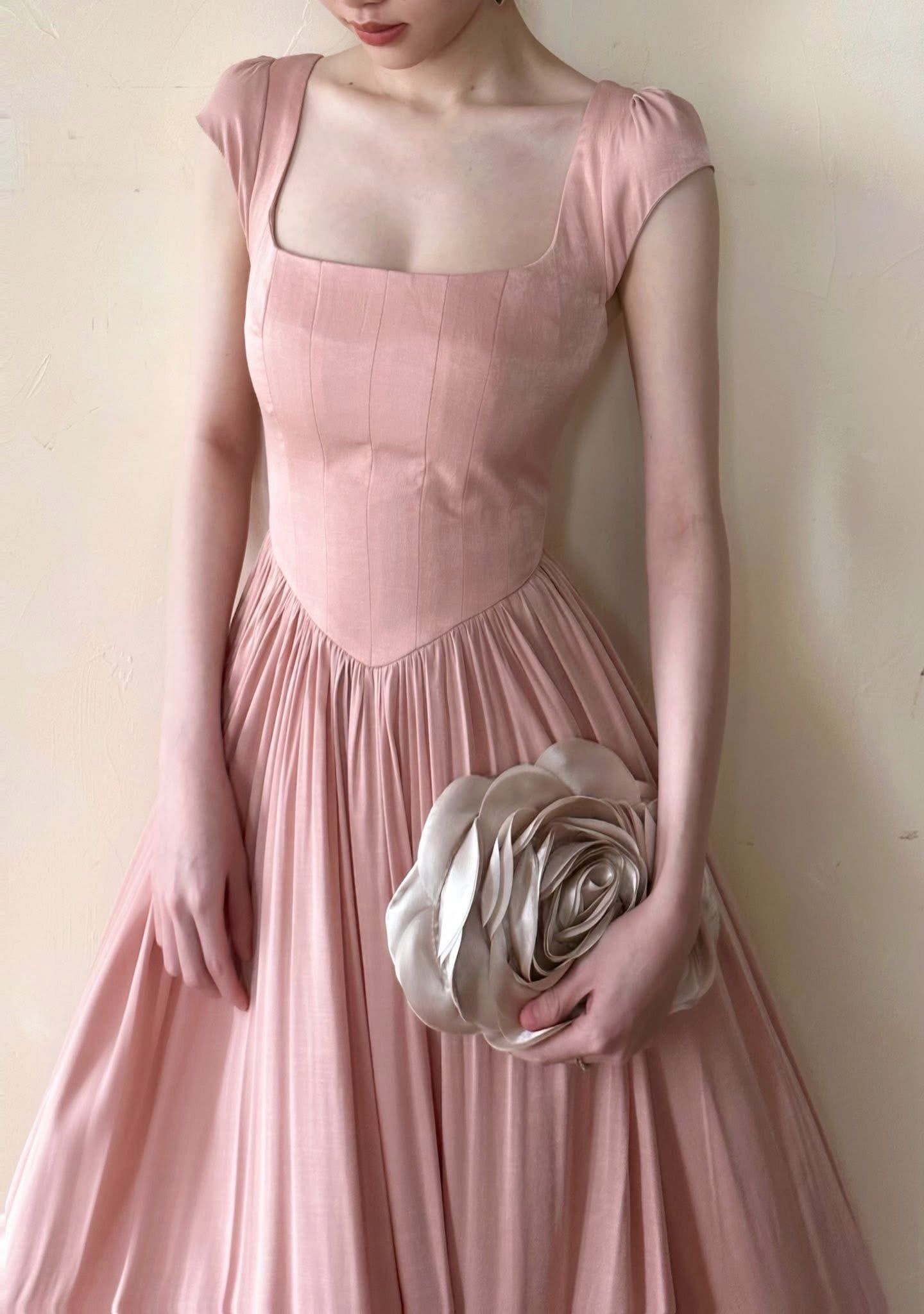 Adela Dress - Đầm Corset Cổ Điển Tay Hến V21