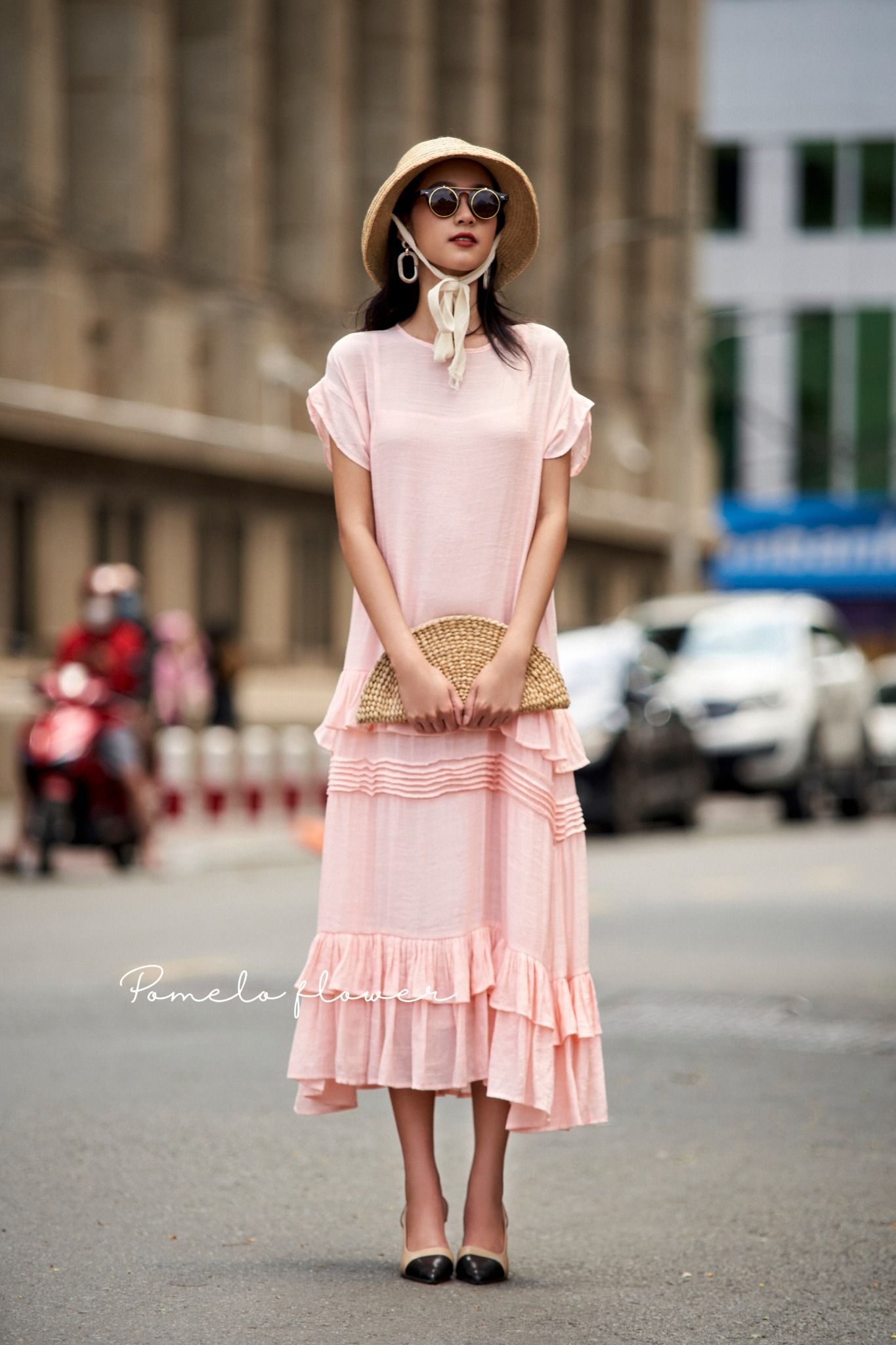 Amelia Ruffled Dress - Đầm maxi suông bèo tay D267 -> D272 D440