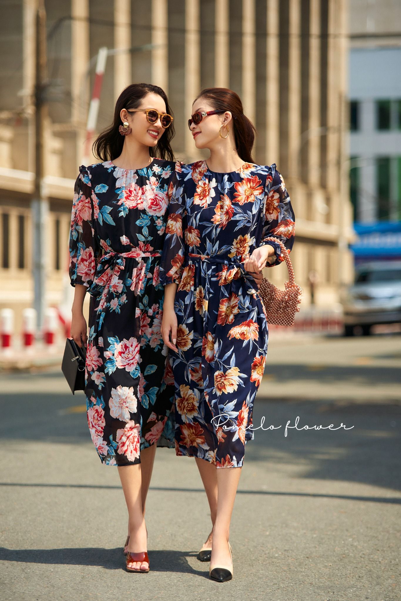 Savannah Dress - Đầm Tay Dài In Hoa D589 D590