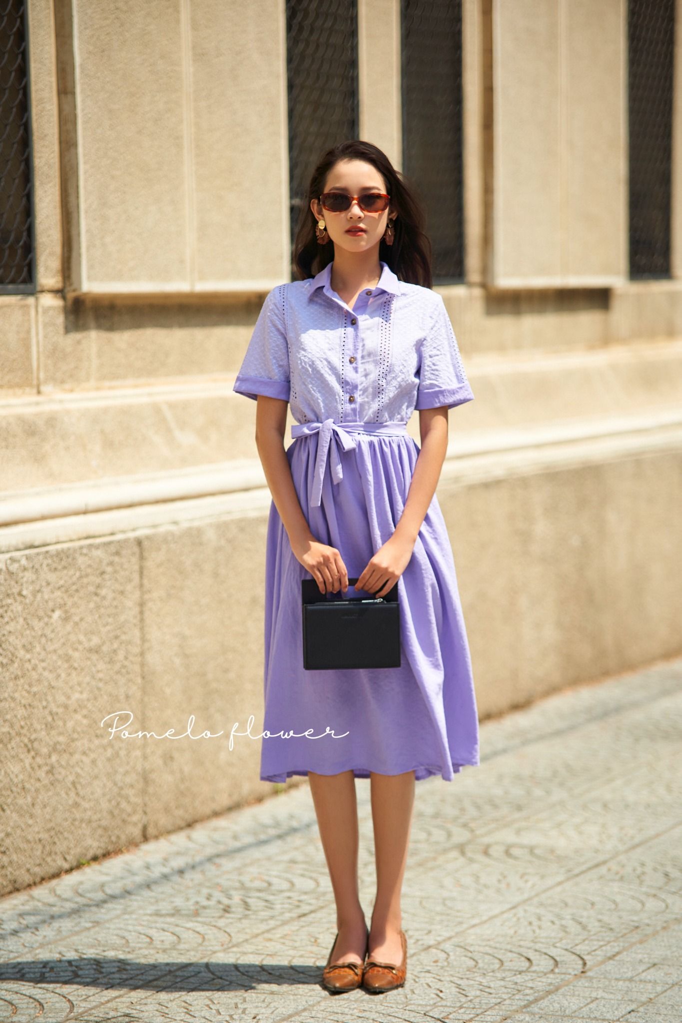 Faith Dress - Đầm ren phối cổ sơ mi D574