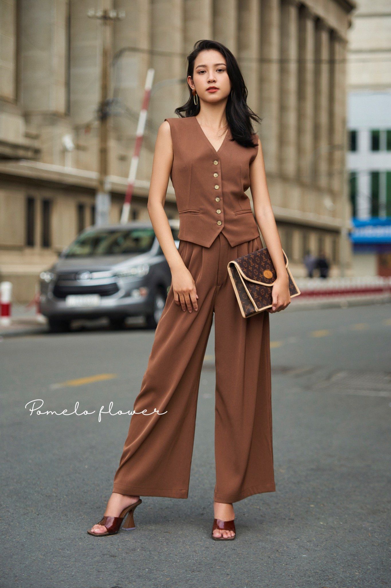 Sadie Gile Set S49 Áo ghile và Quần Dài
