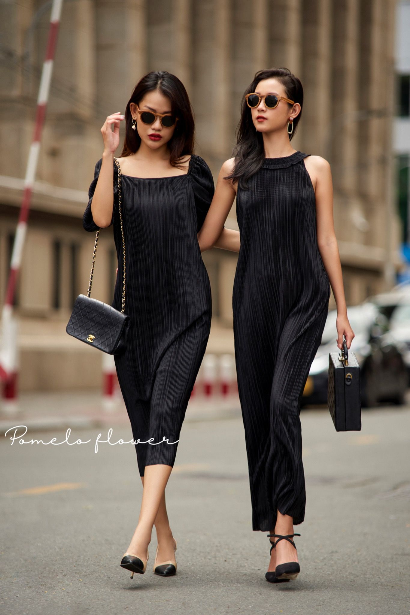 Elena Dress Đầm suông có tay lỡ cổ vuông D205
