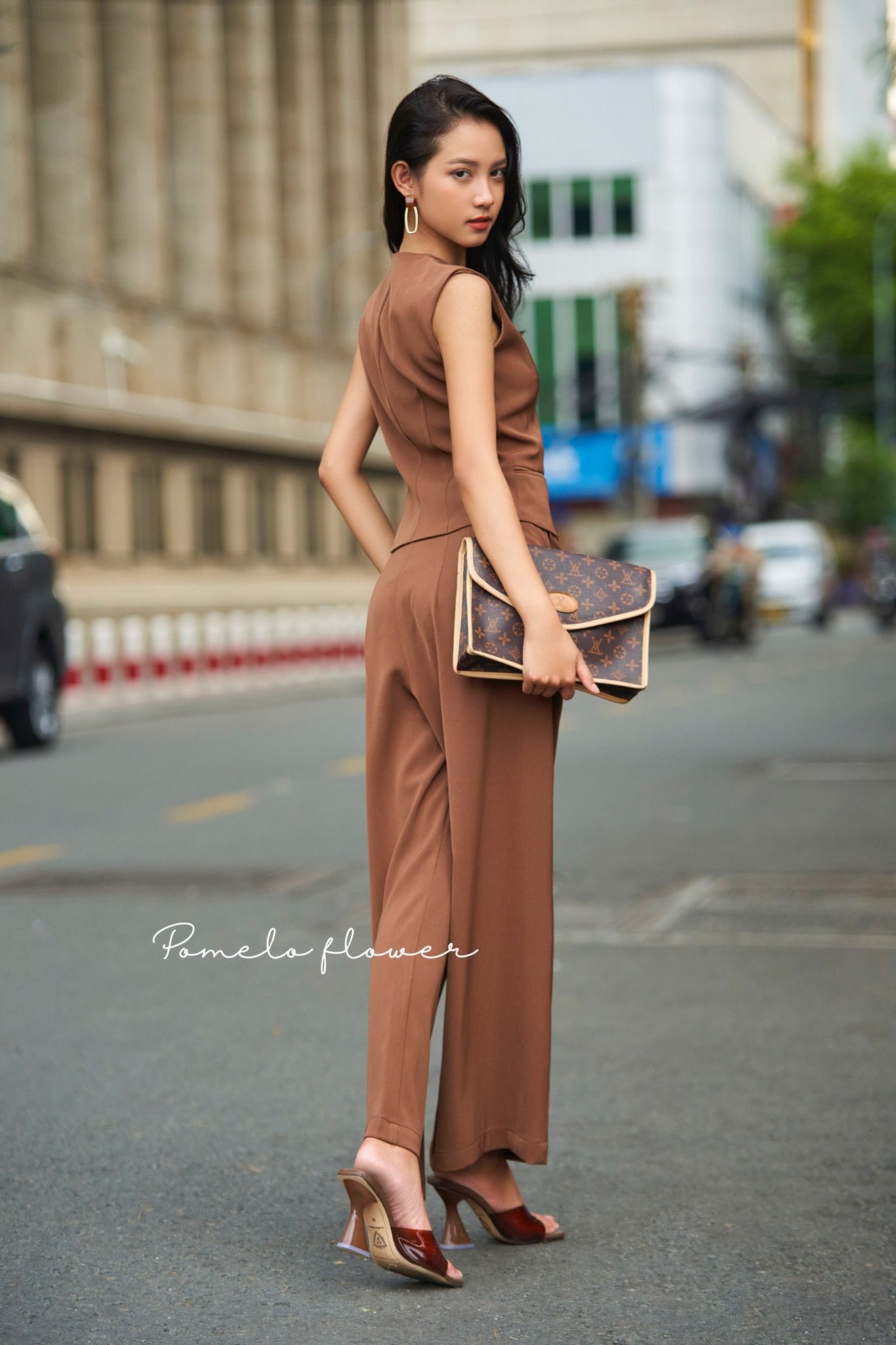 Sadie Gile Set S49 Áo ghile và Quần Dài