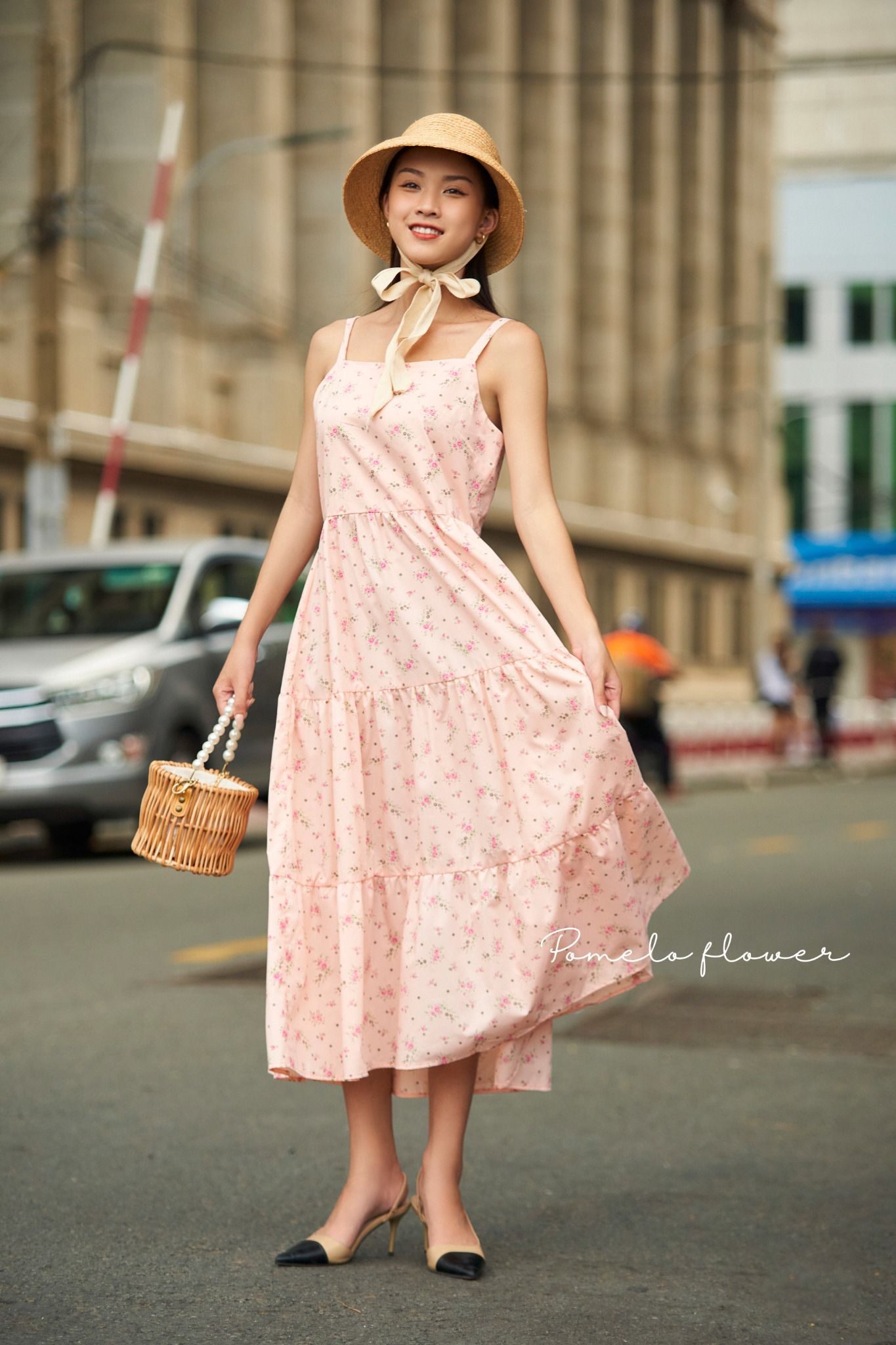 Floral maxi dress - Maxi hoa (Mẹ) D211