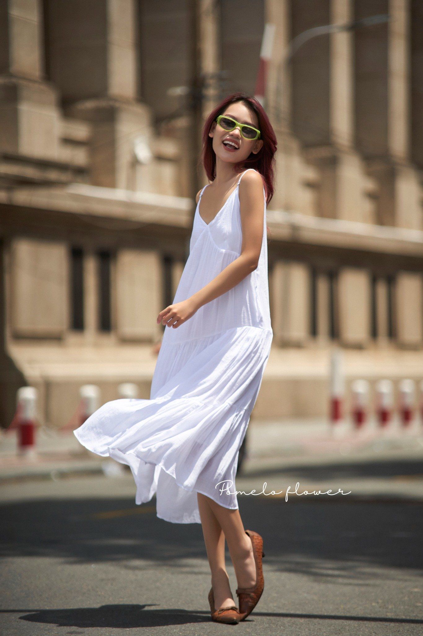 Talia Dress - Đầm xô lụa 2 dây cổ tim LA48