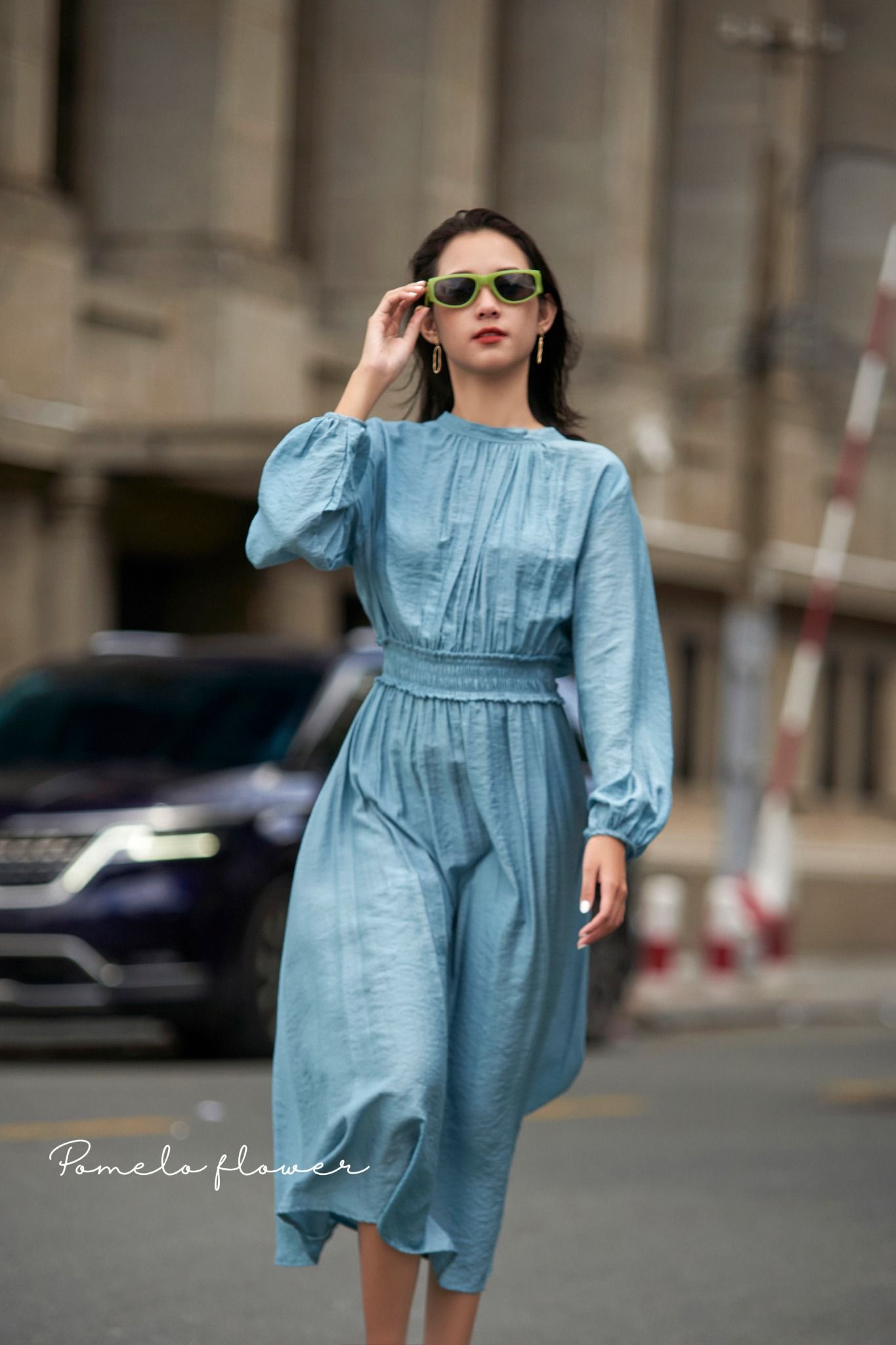 Jamie Dress - Đầm nhấn eo - tay dài - D667