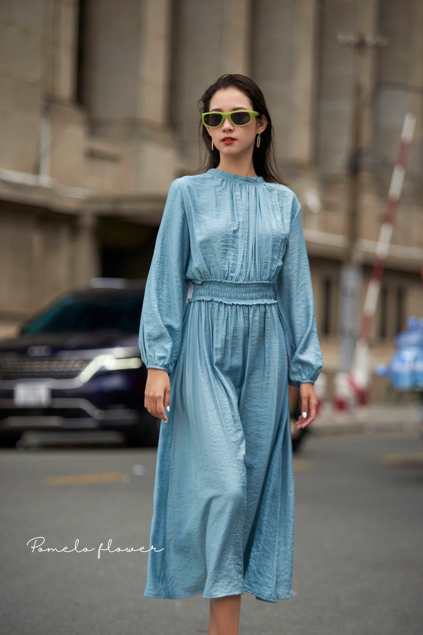 Jamie Dress - Đầm nhấn eo - tay dài - D667