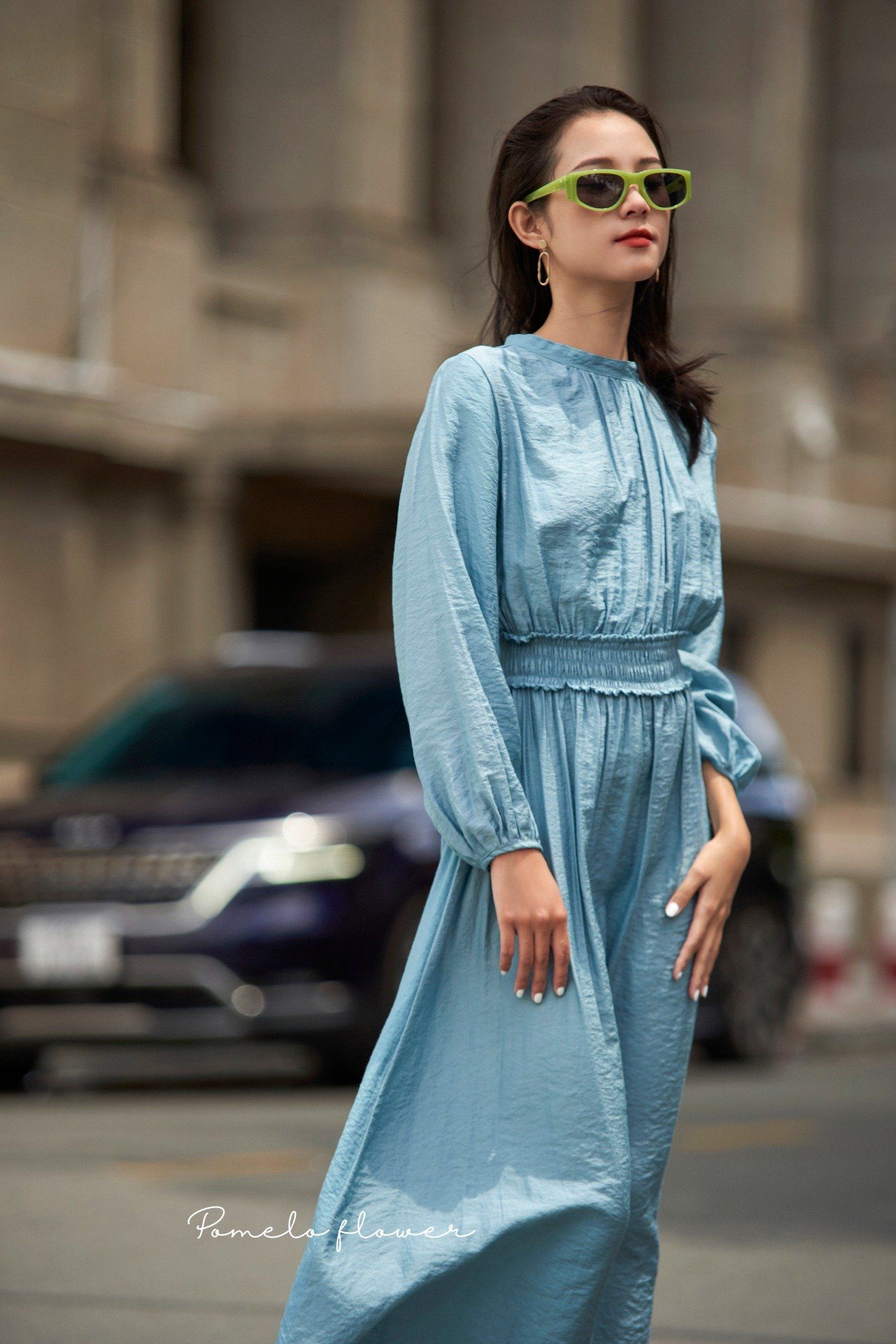 Jamie Dress - Đầm nhấn eo - tay dài - D667
