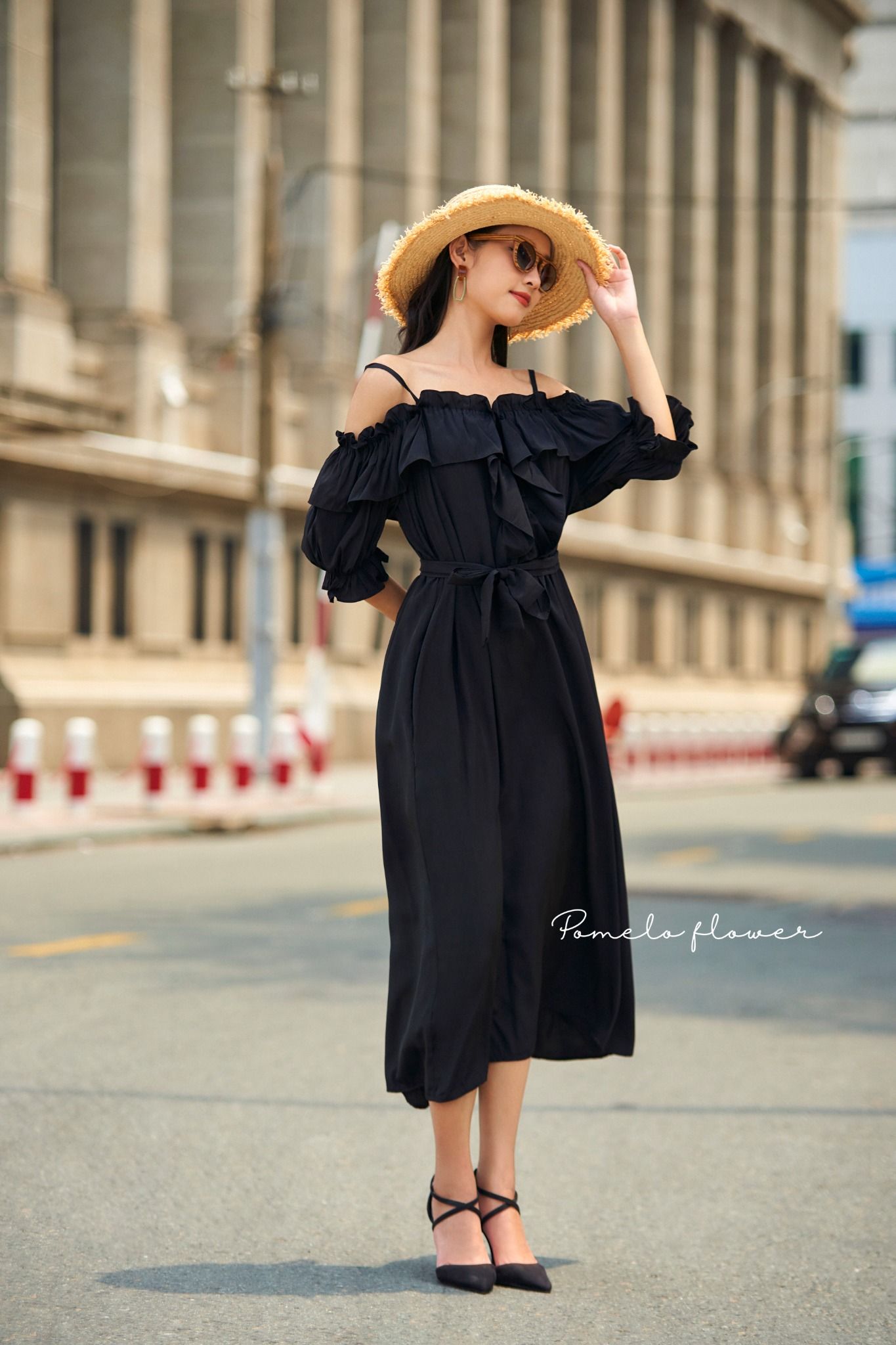 Nevaeh Dress - Đầm trễ vai 2 dây D603