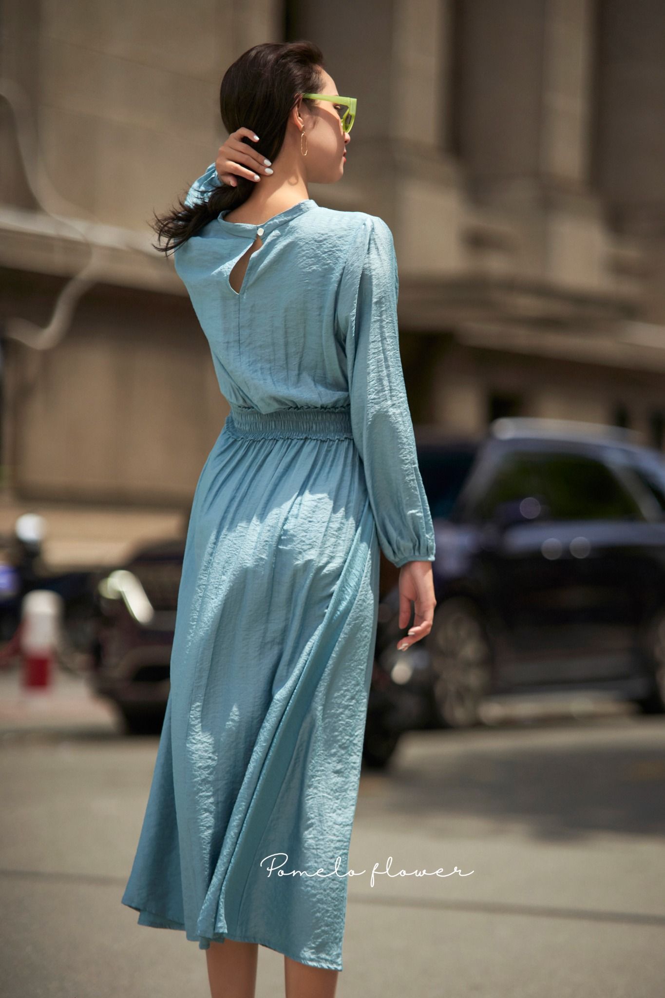 Jamie Dress - Đầm nhấn eo - tay dài - D667