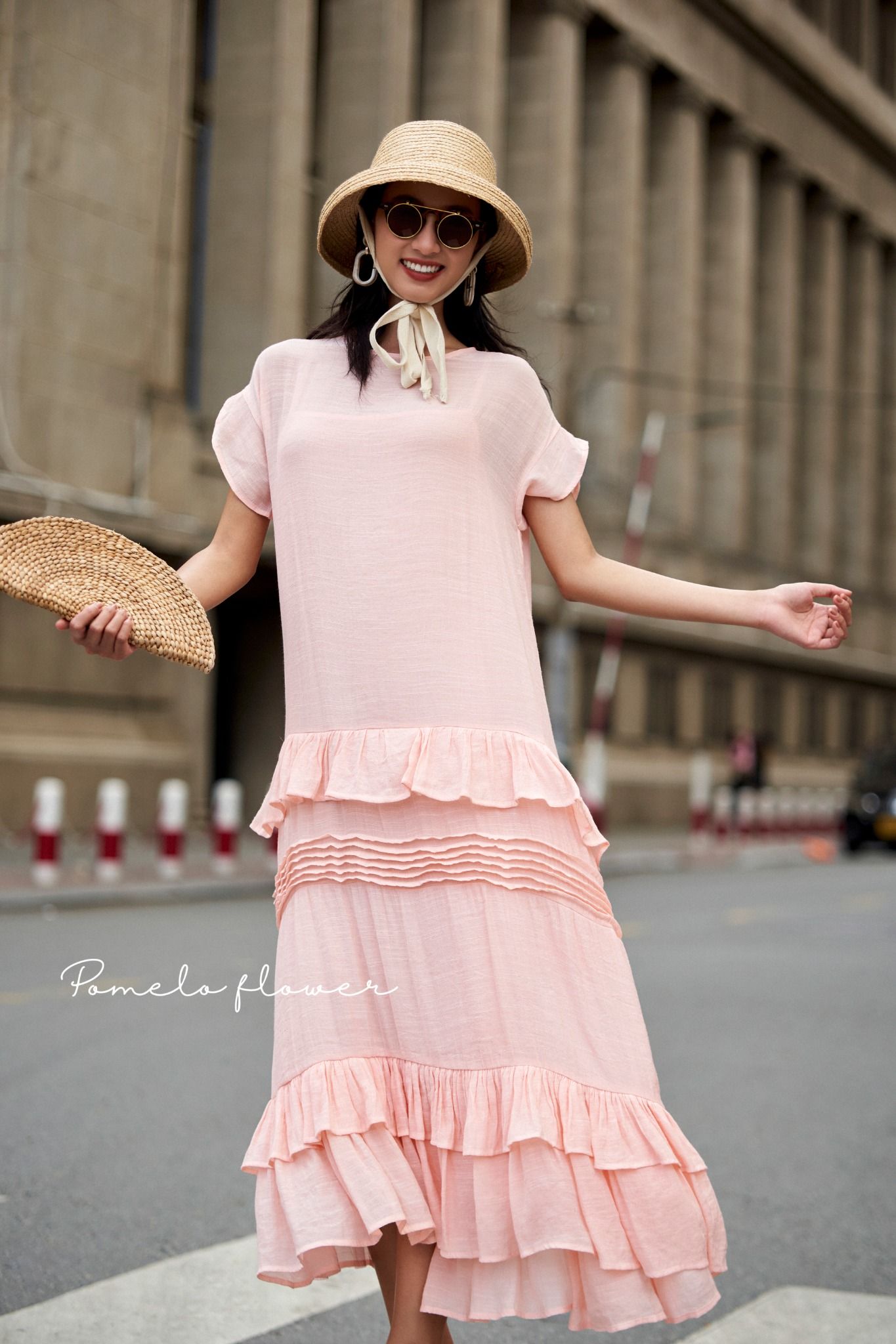 Amelia Ruffled Dress - Đầm maxi suông bèo tay D267 -> D272 D440
