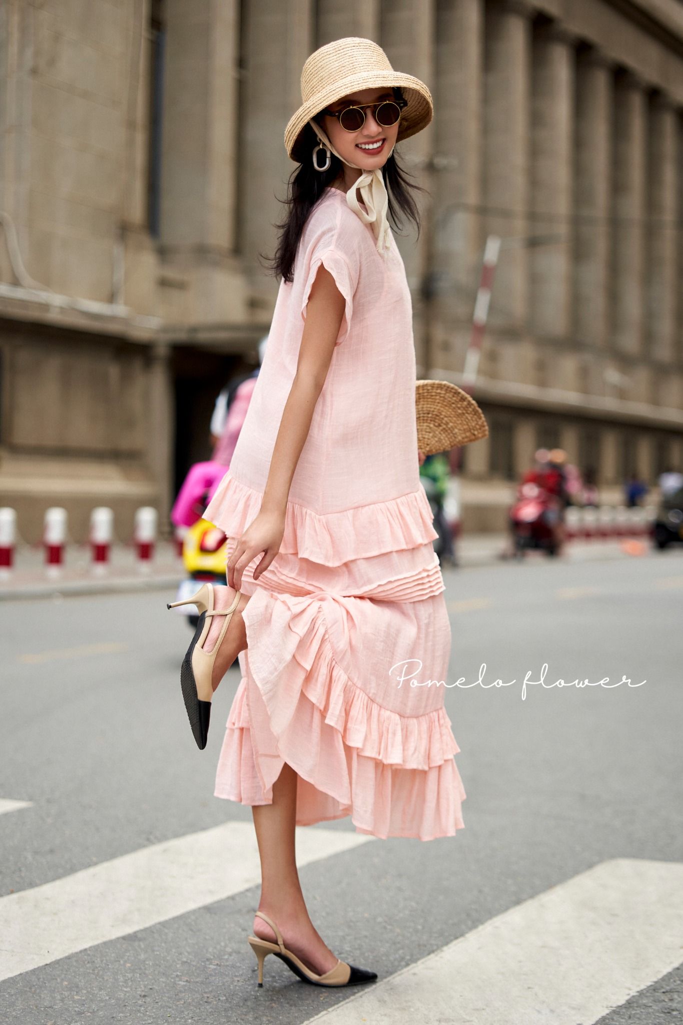 Amelia Ruffled Dress - Đầm maxi suông bèo tay D267 -> D272 D440