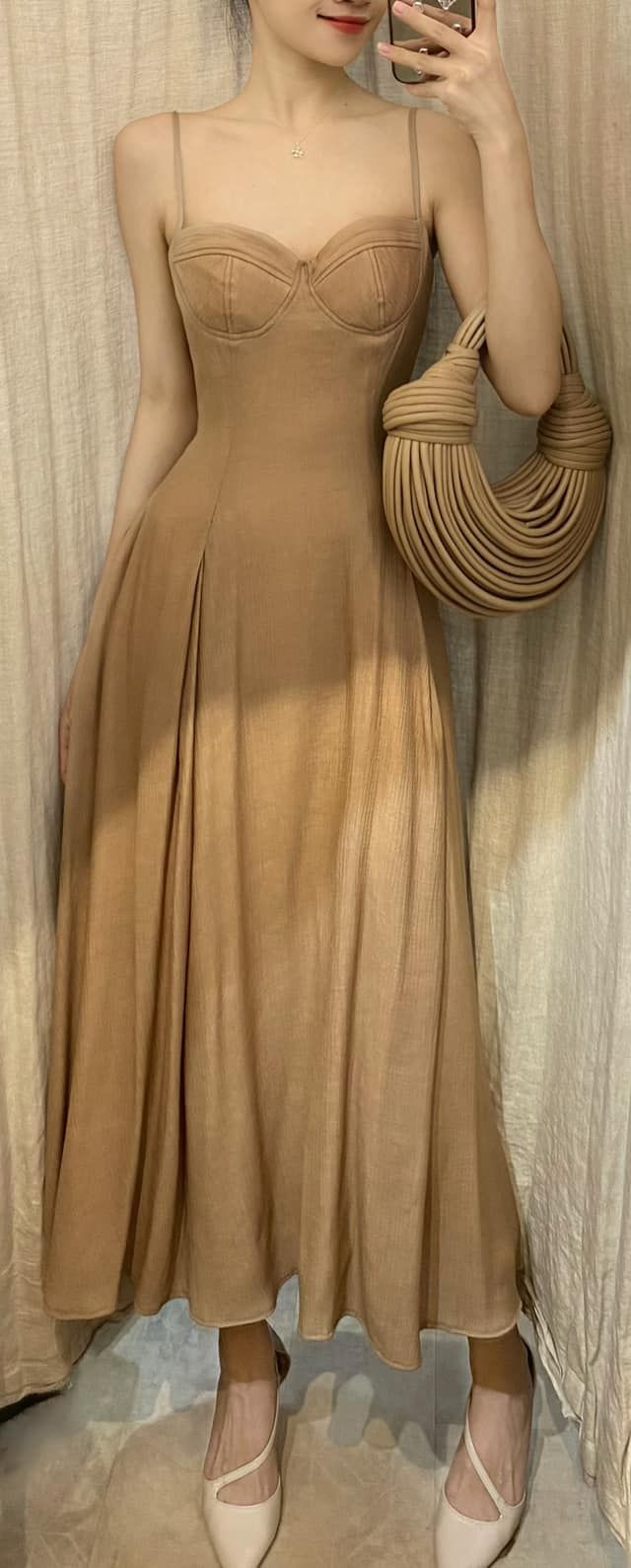 Katherine Dress - Đầm 2 Dây Cúp Ngực V18