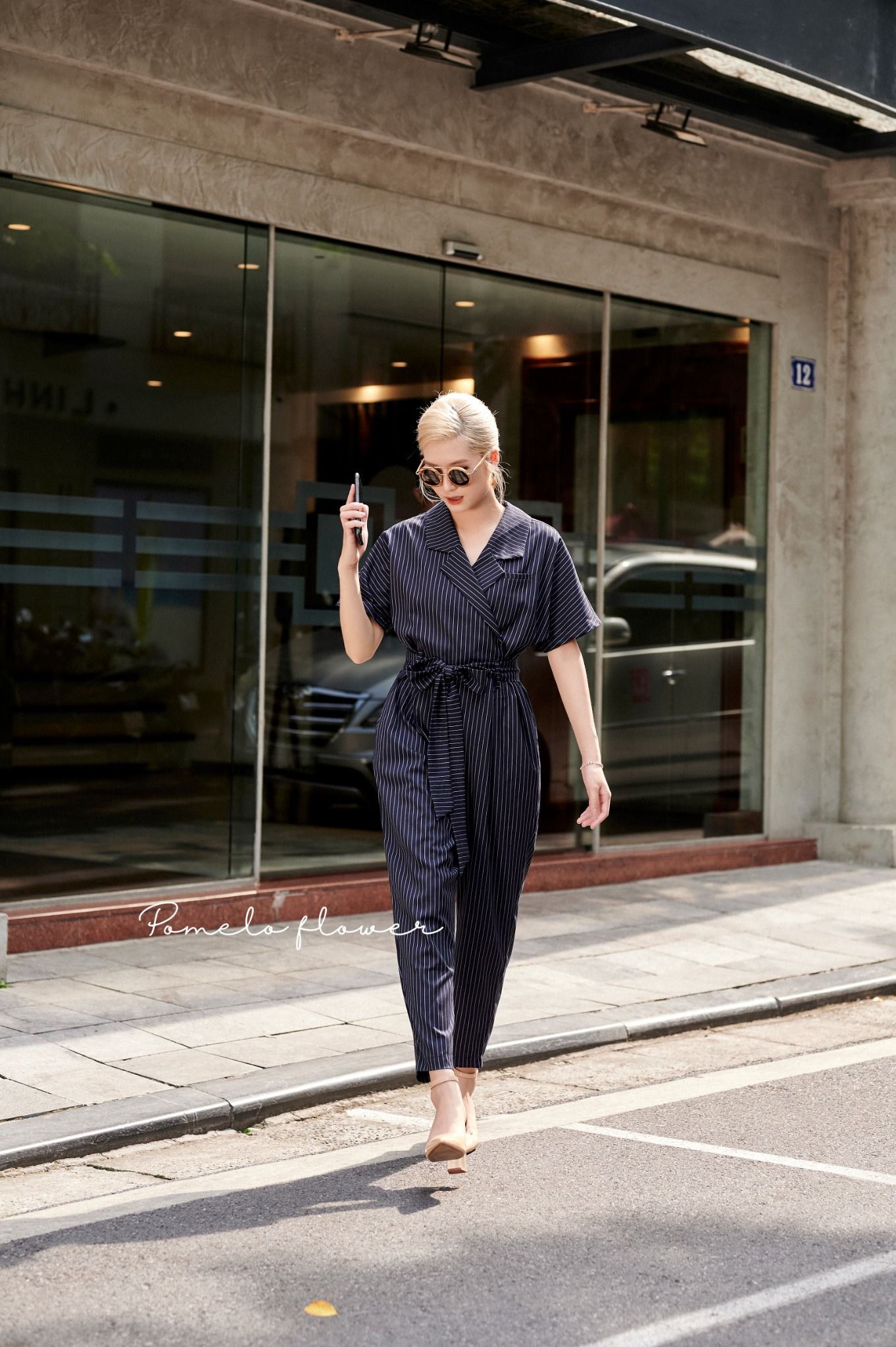Cleo jumpsuit kẻ sọc J01 J02