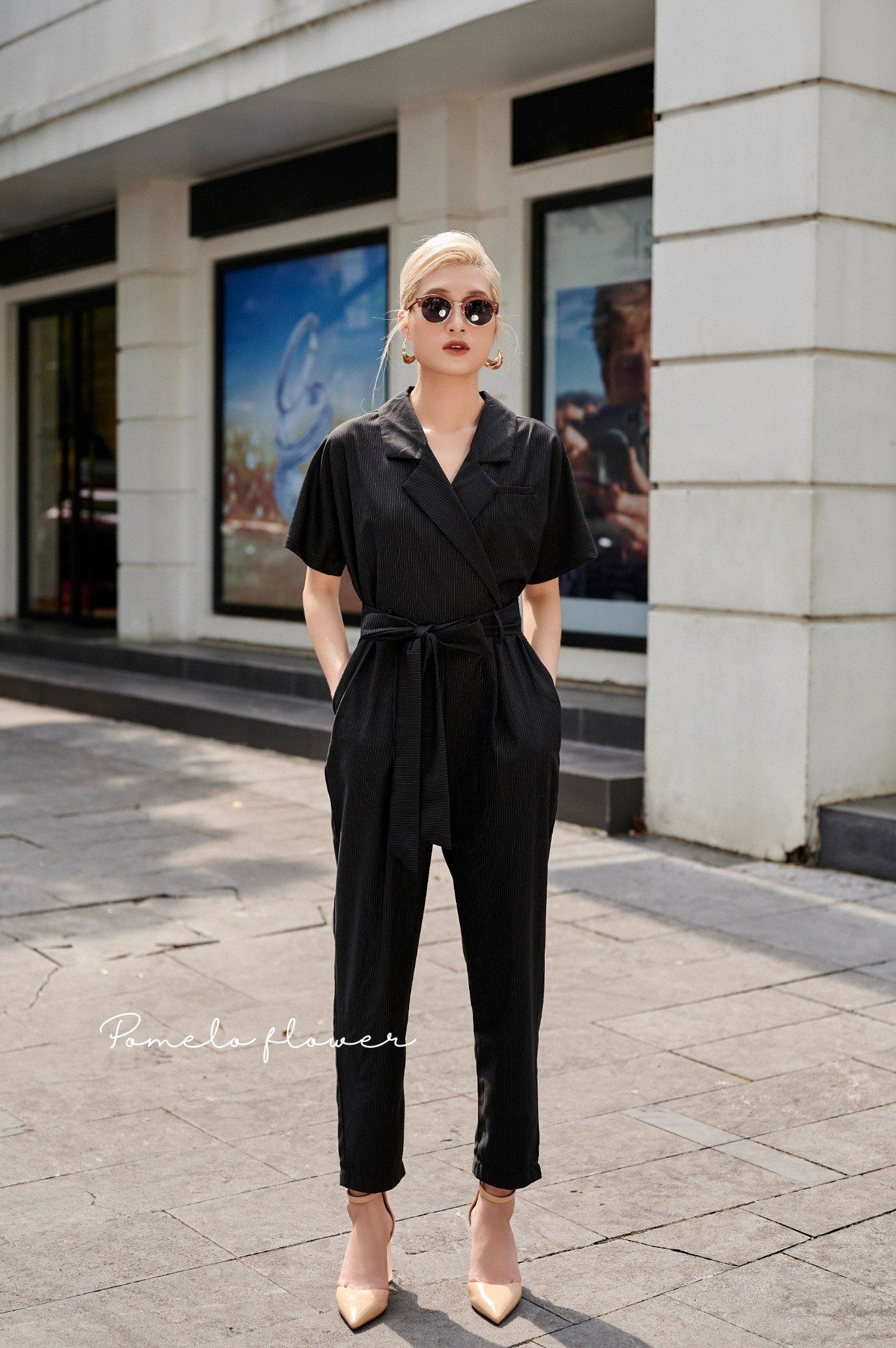 Cleo jumpsuit kẻ sọc J01 J02