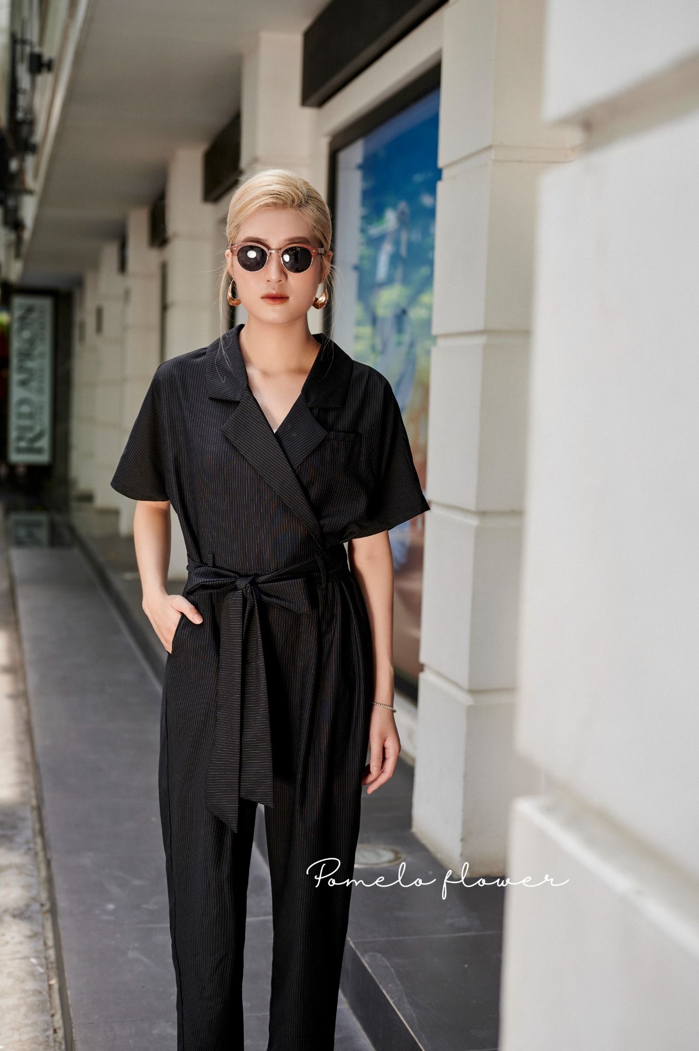 Cleo jumpsuit kẻ sọc J01 J02