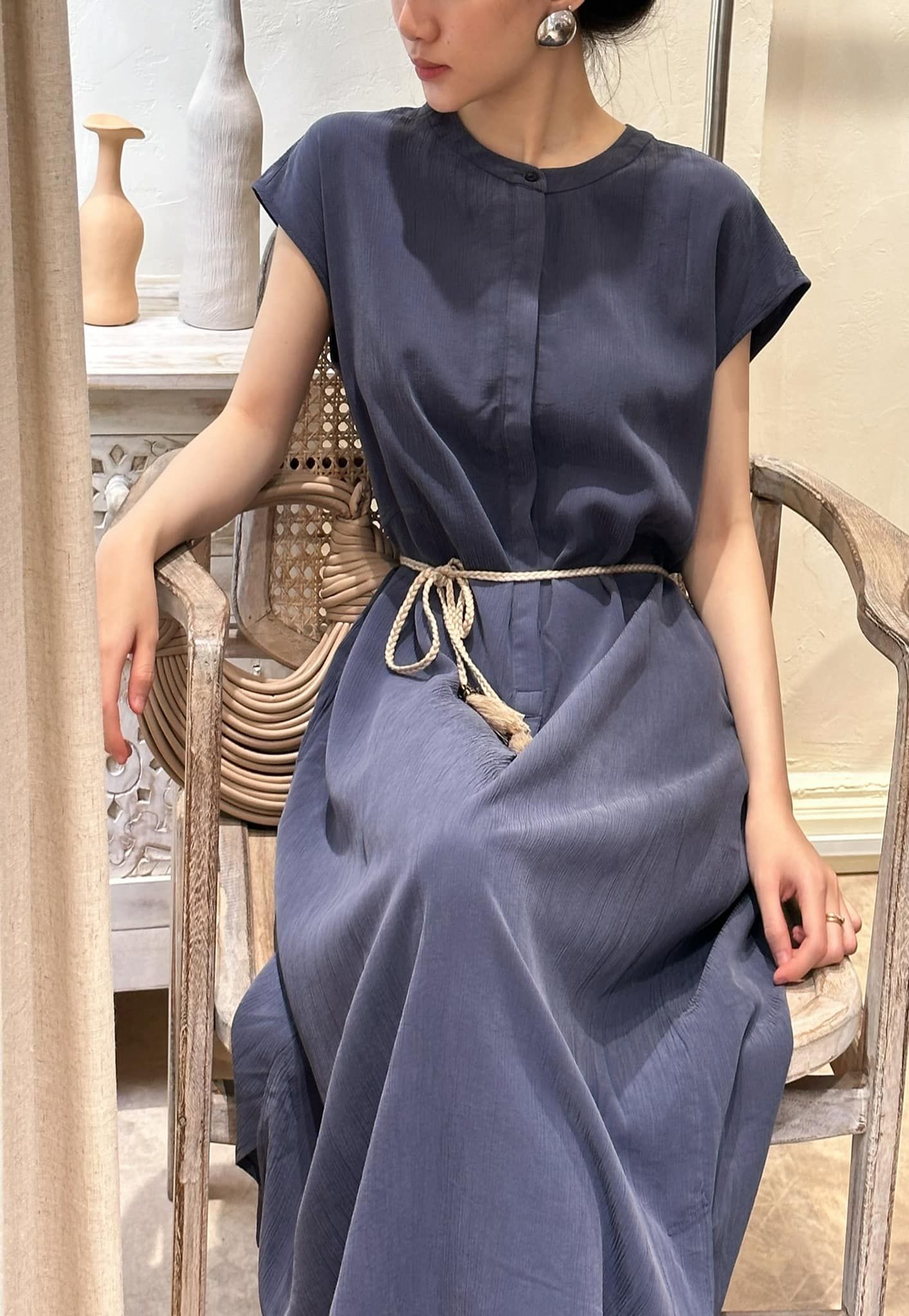Milcah Dress - Đầm Sơ Mi Suông Tay Ngắn D956