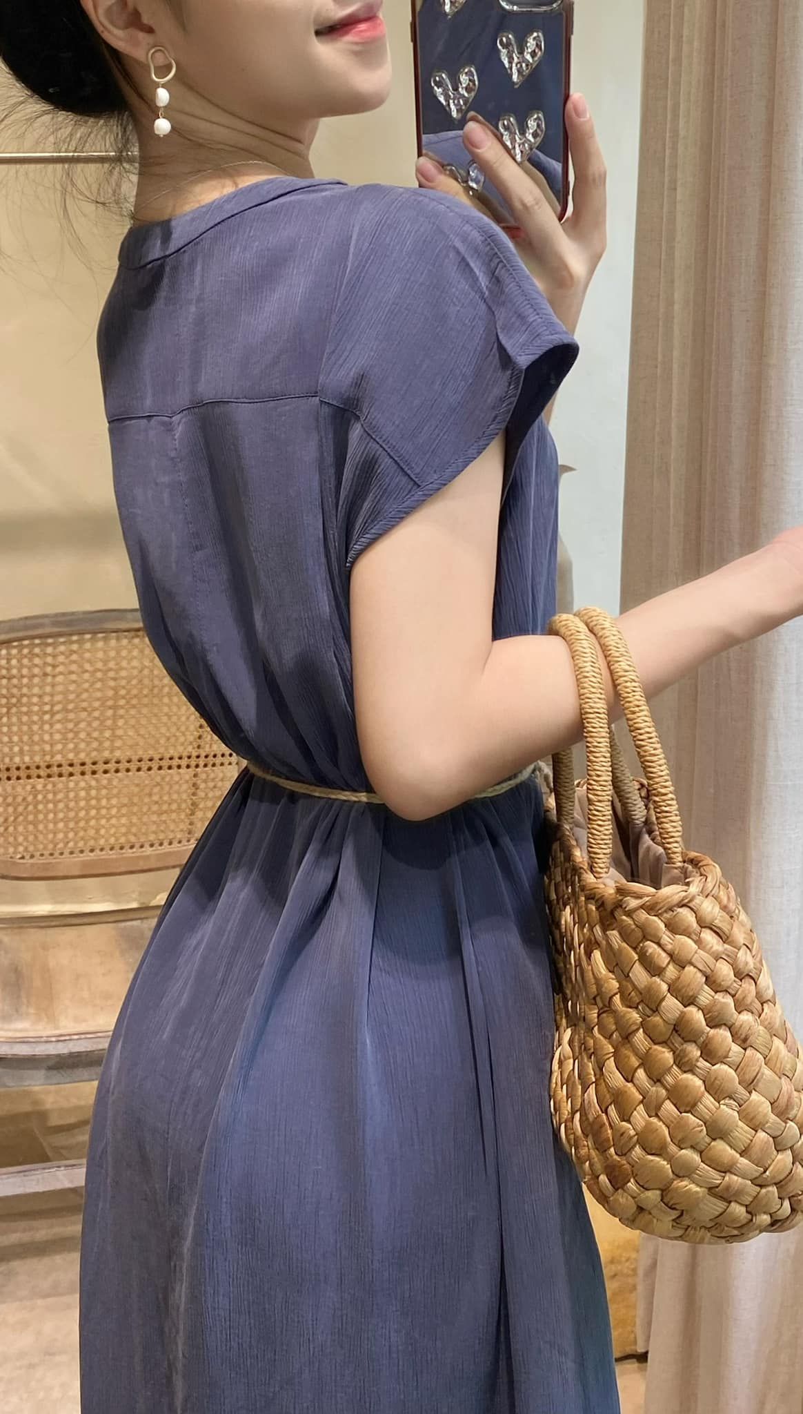 Milcah Dress - Đầm Sơ Mi Suông Tay Ngắn D956