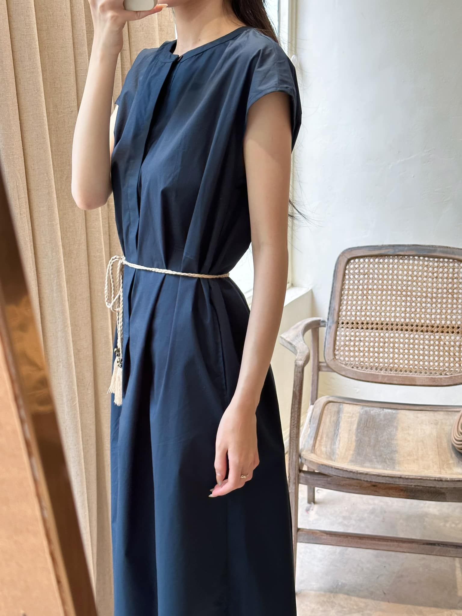 Milcah Dress - Đầm Sơ Mi Suông Tay Ngắn D956