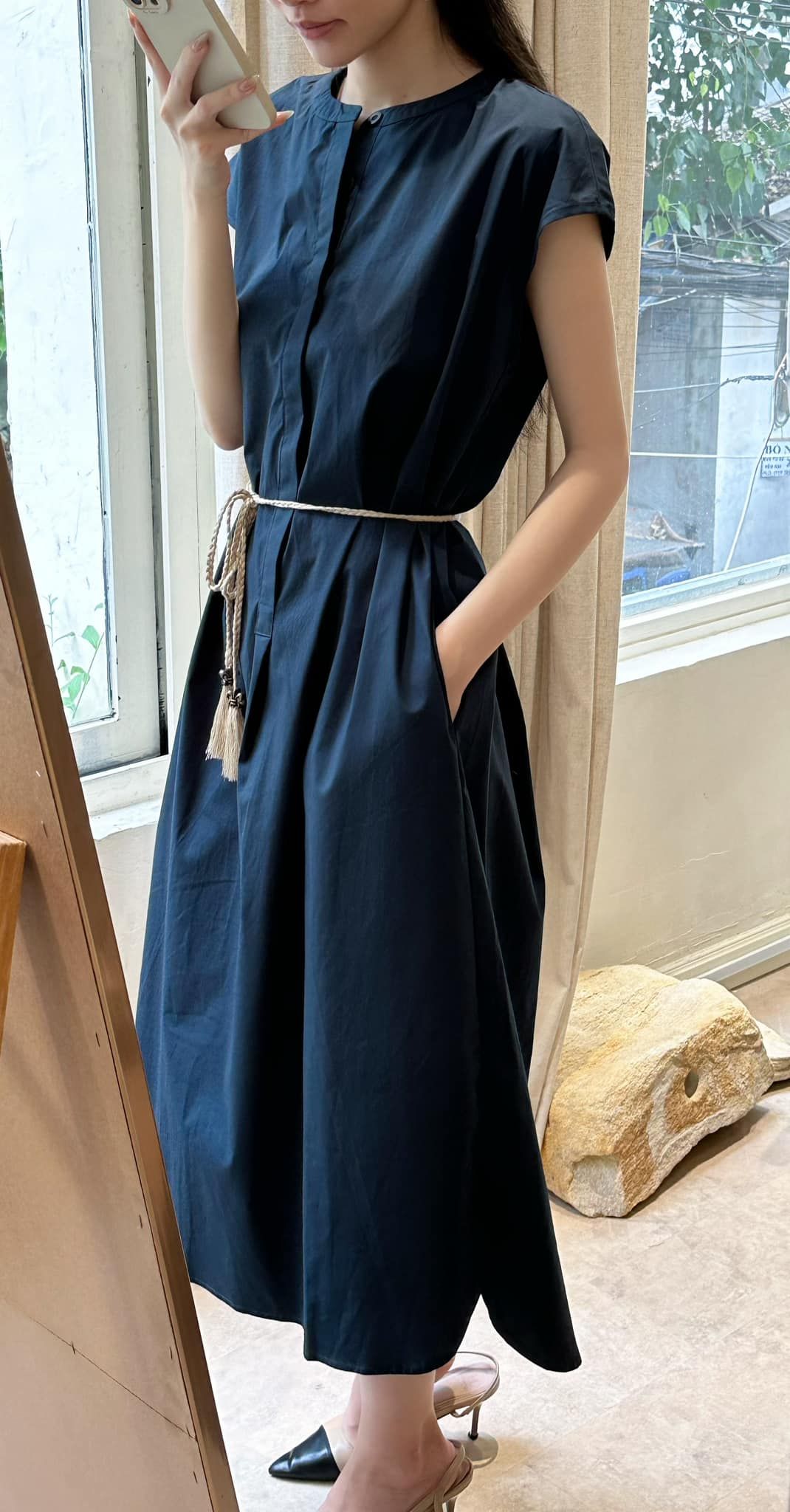 Milcah Dress - Đầm Sơ Mi Suông Tay Ngắn D956