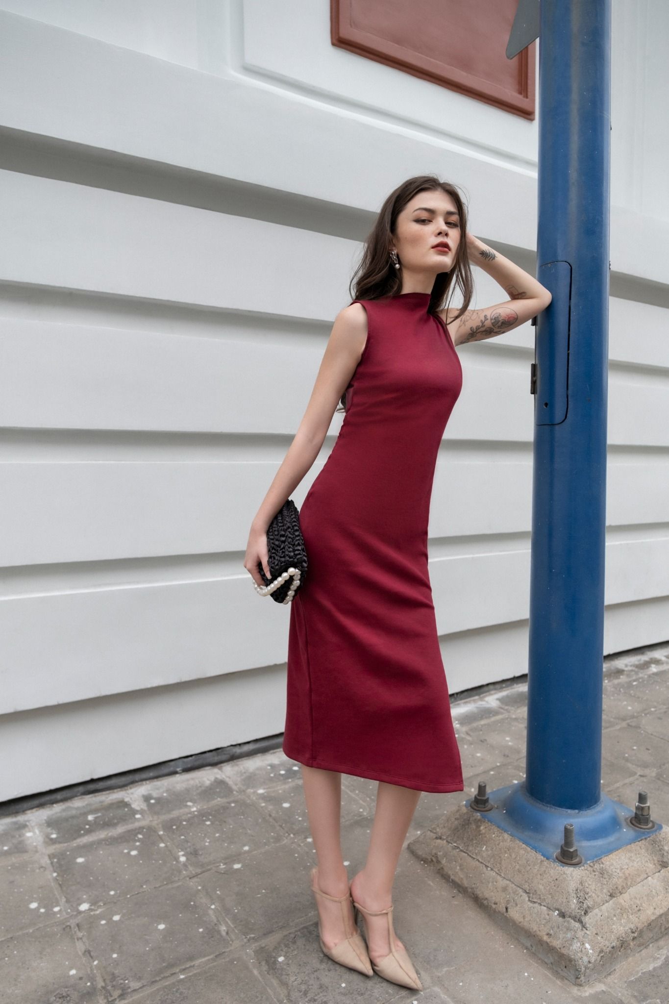 Lani Dress - Đầm body thun sát nách D006